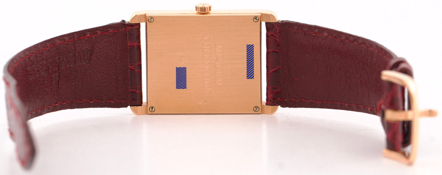 Audemars Piguet Museum Regulator 18K Rose Gold WHITE Leather 37mm x 25mm 25849OR