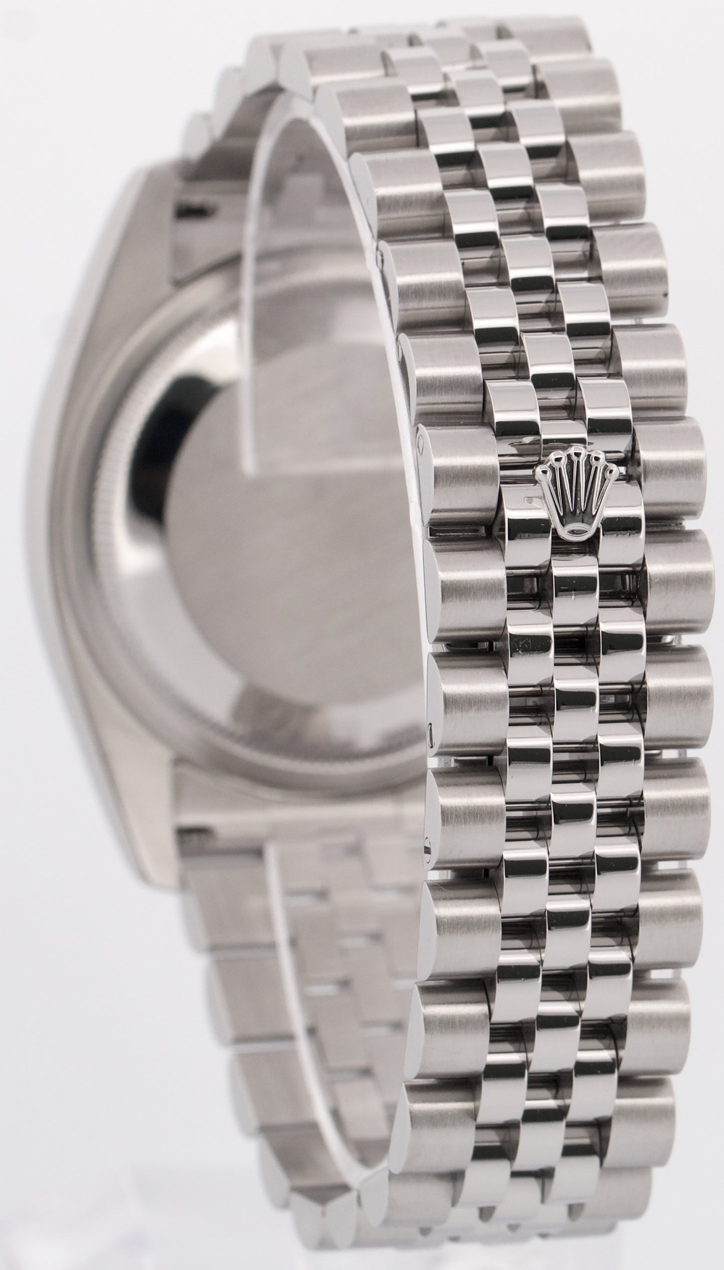 Rolex DateJust WHITE ROMAN 36mm 18K White Gold Fluted Steel JUBILEE 116234 Watch
