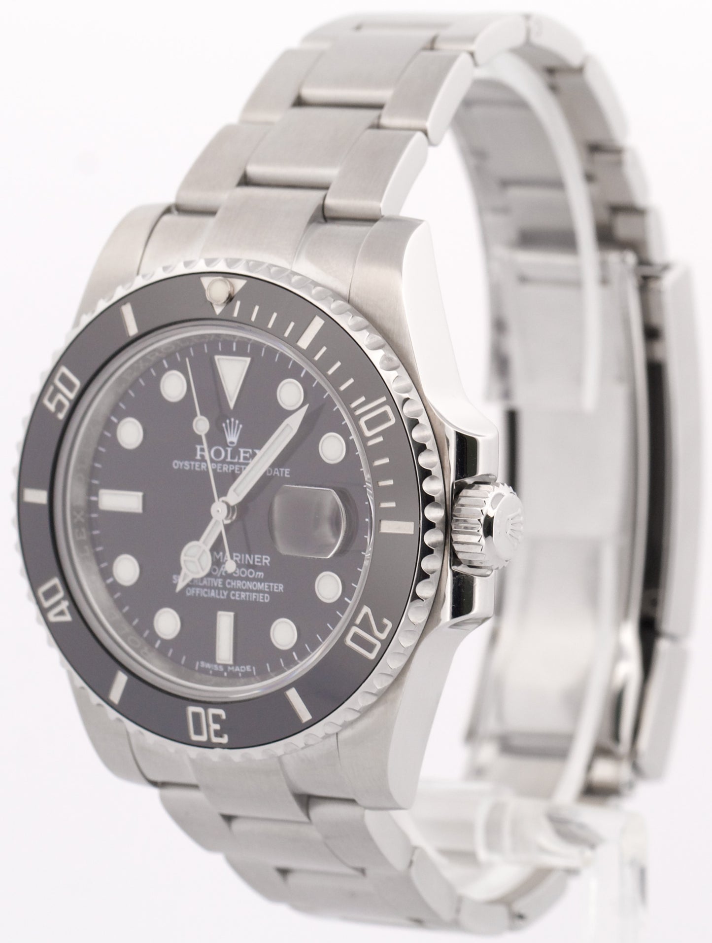 Rolex Submariner Date BLACK Ceramic Stainless Steel Dive 40mm 116610 LN Watch