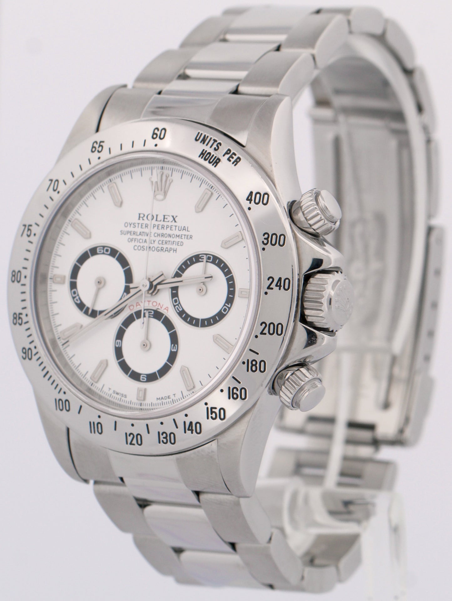 2022 RSC Rolex Daytona Cosmograph WHITE Stainless Steel PAPERS 40mm 16520 BOX