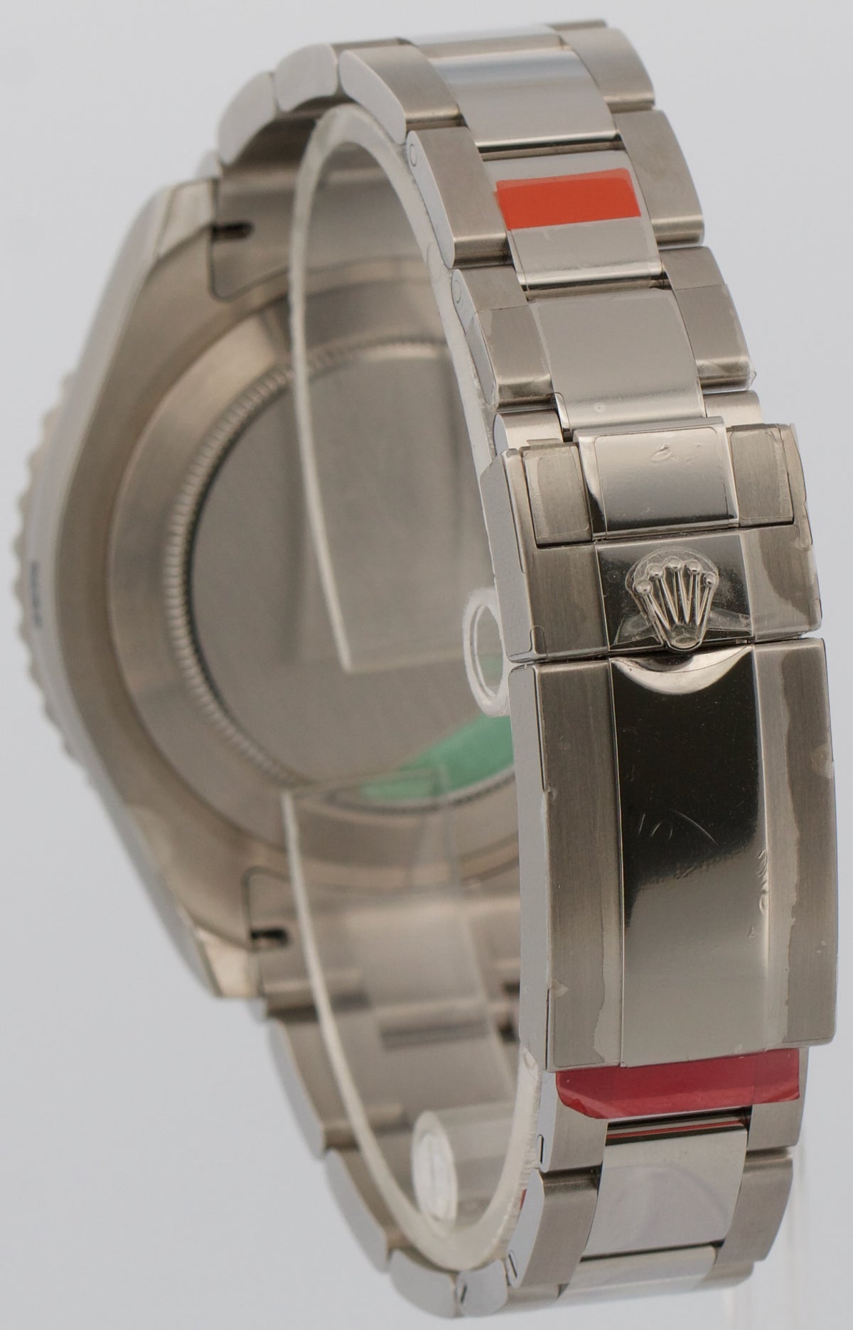 NOS Stickered Rolex Yacht-Master II 116680 White Steel 44mm Watch Box Papers