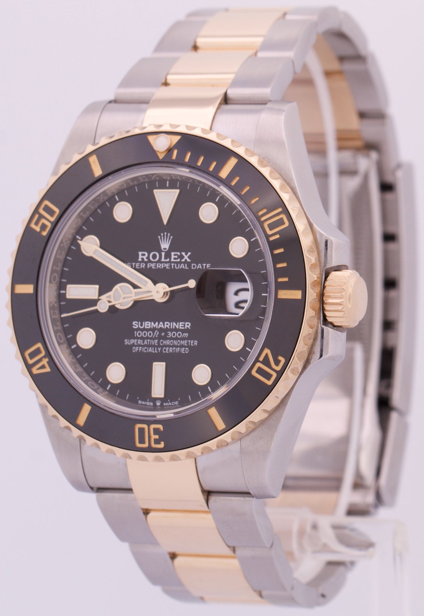 2023 PAPERS Rolex Submariner Date 41mm Ceramic BLACK Two-Tone 18K 126613 LN BOX