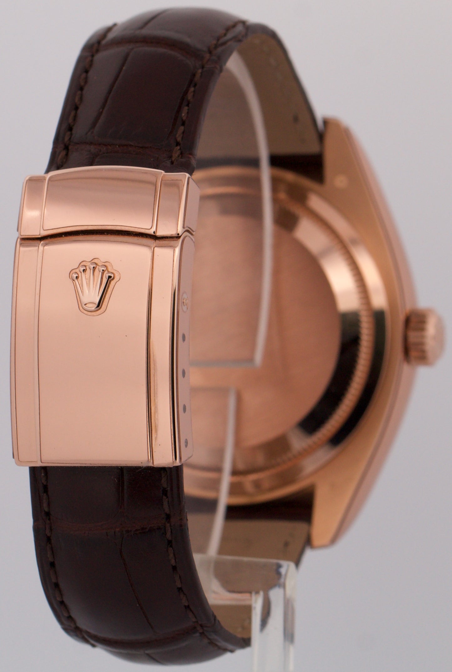 Rolex Sky-Dweller 42mm CHOCOLATE ARABIC Brown 18K Rose Gold LEATHER 326135 BOX
