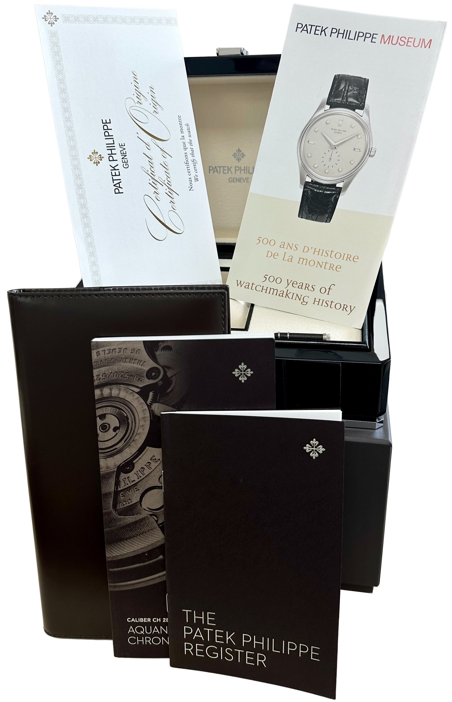 PAPERS Patek Philippe Aquanaut Chronograph Steel 42.2mm 5968A-001 Box