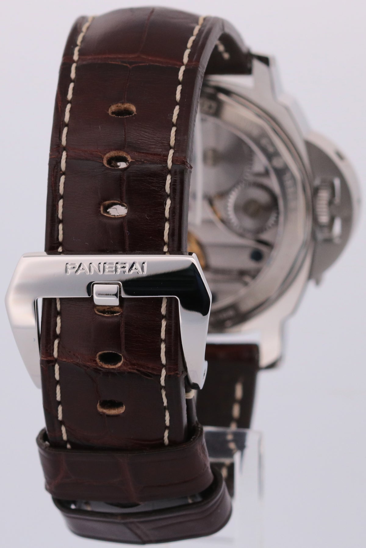 2009 Panerai Luminor Base PAM00114 Steel White 44mm Manual PAM114 Box Papers