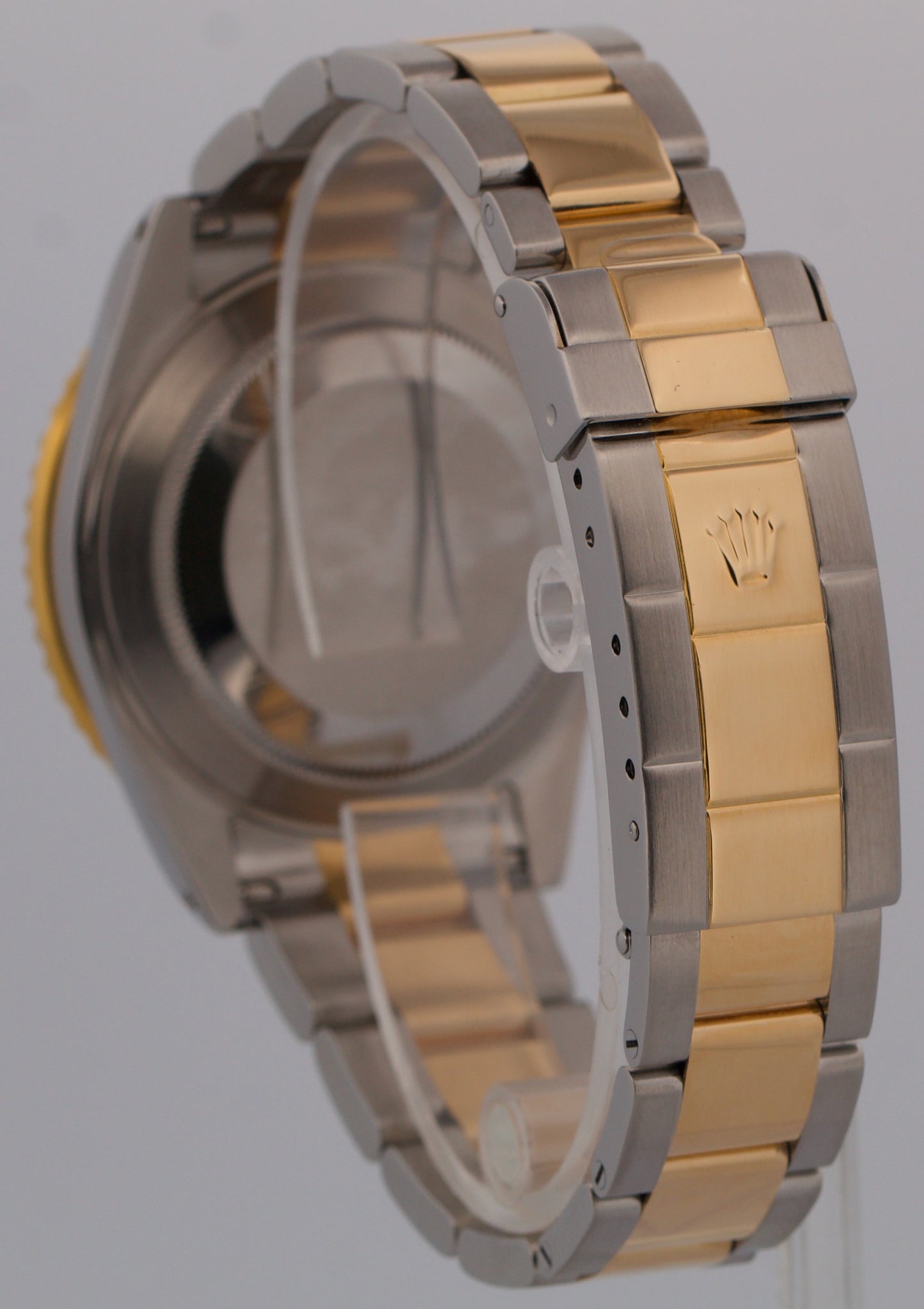 PAPERS Rolex Submariner 40mm BLUE 18K Yellow GOLD BUCKLE Stainless 16613 BOX
