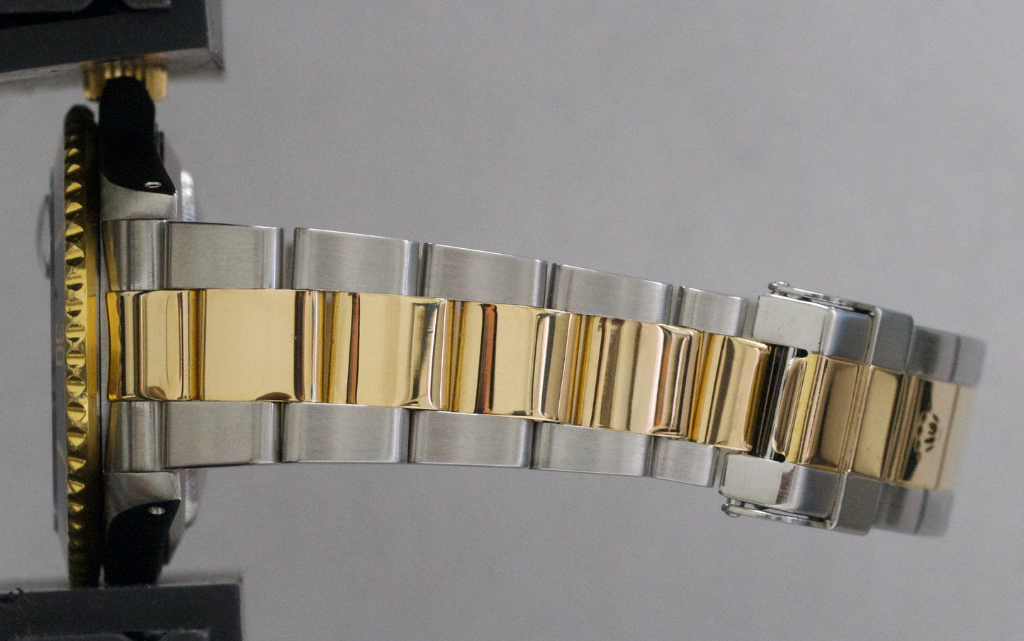 PAPERS Rolex Submariner 40mm BLUE 18K Yellow GOLD BUCKLE Stainless 16613 BOX