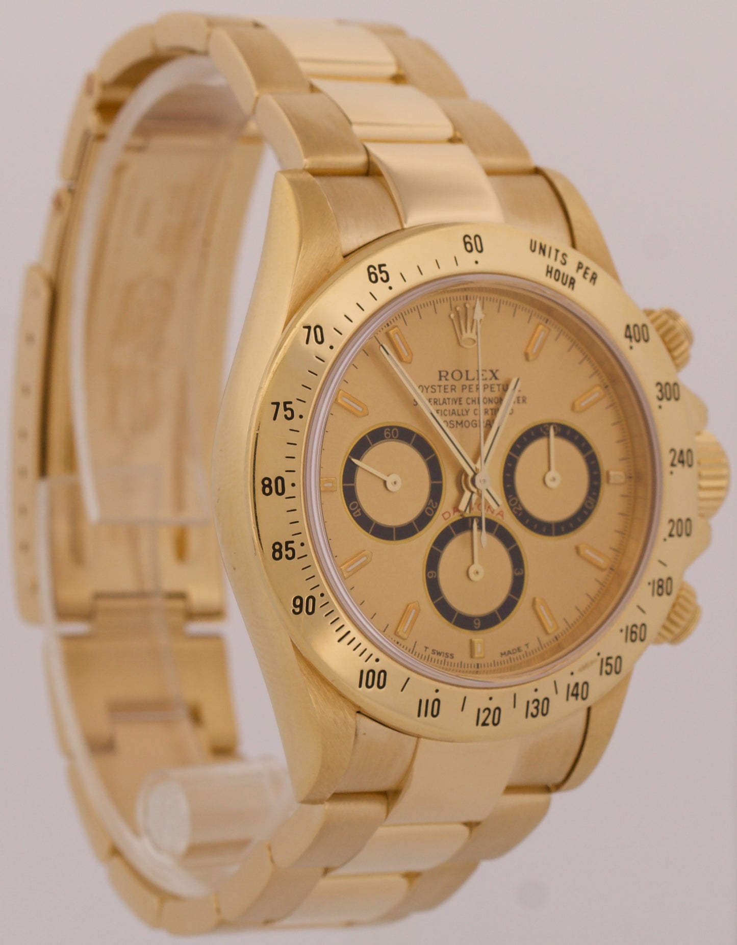 2024 RSC Rolex Daytona Cosmograph CHAMPAGNE 18K Gold INVERTED 6 40mm 16528 Watch