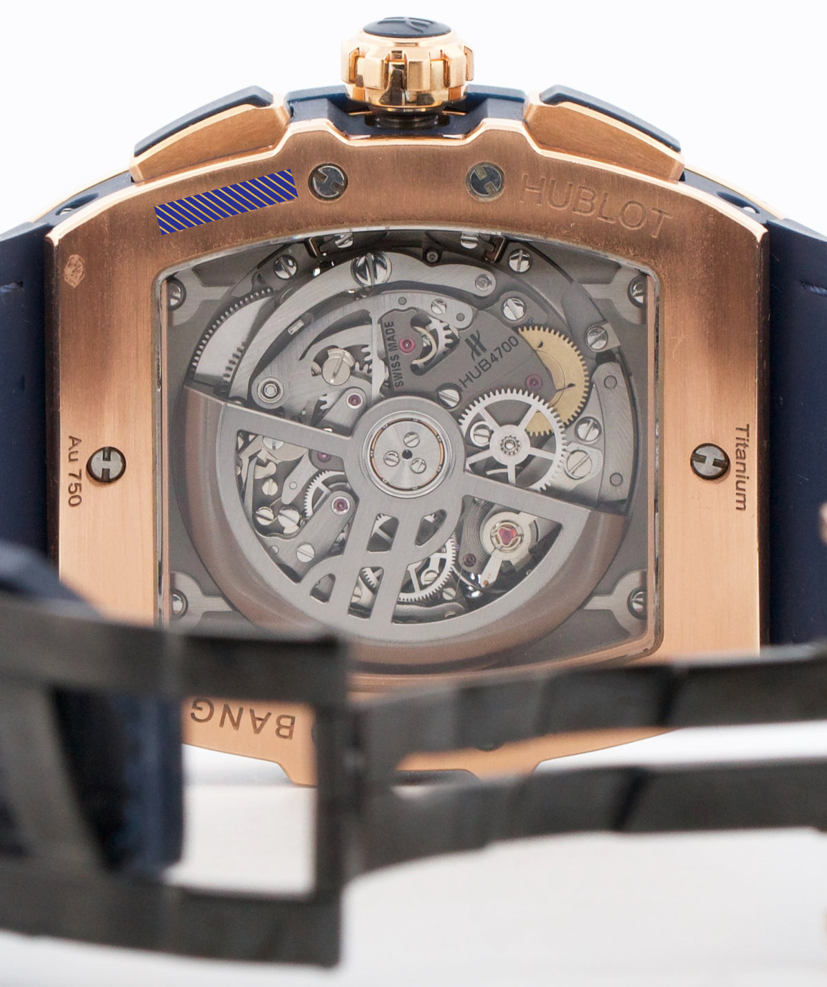 Hublot Spirit of Big Bang 641.OX.7180.LR Skeleton 18K Rose Gold Blue 42mm Watch