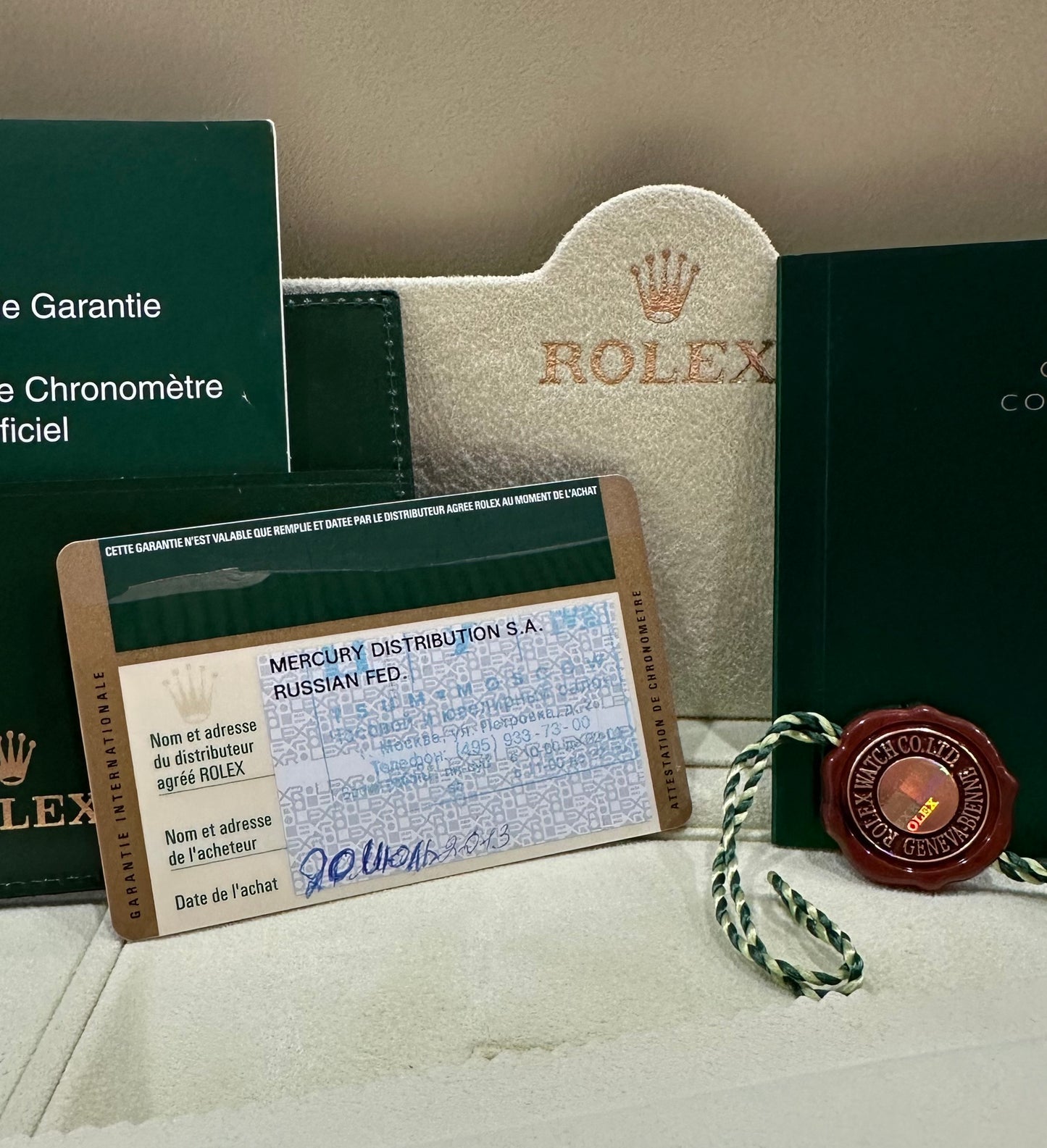 Rolex Daytona Yellow Gold FACTORY ORANGE SAPPHIRE DIAMOND Watch 116598 SACO B+P