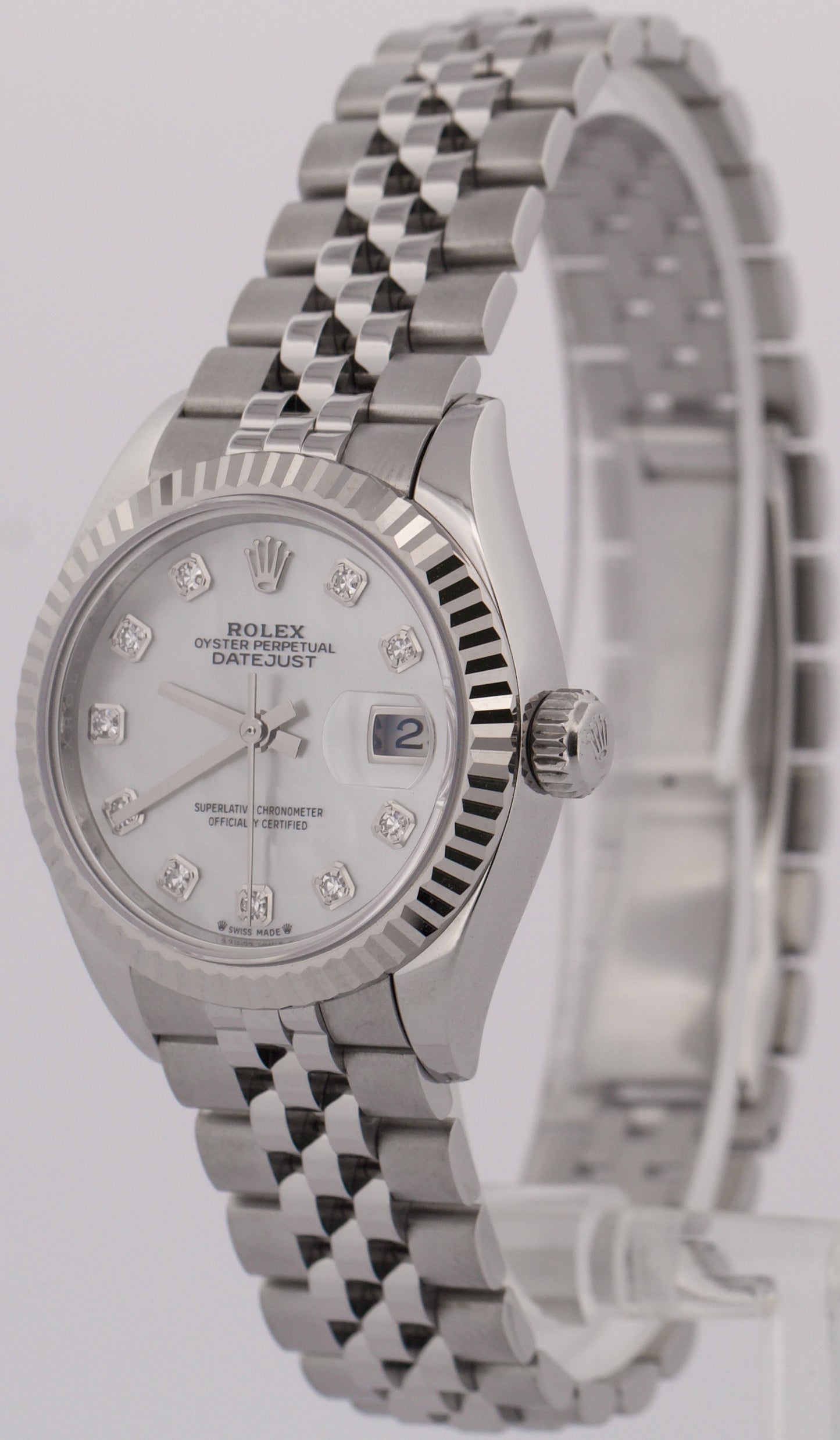 Rolex DateJust 28mm FACTORY MOP DIAMOND Stainless Steel 18K Gold JUBILEE 279174