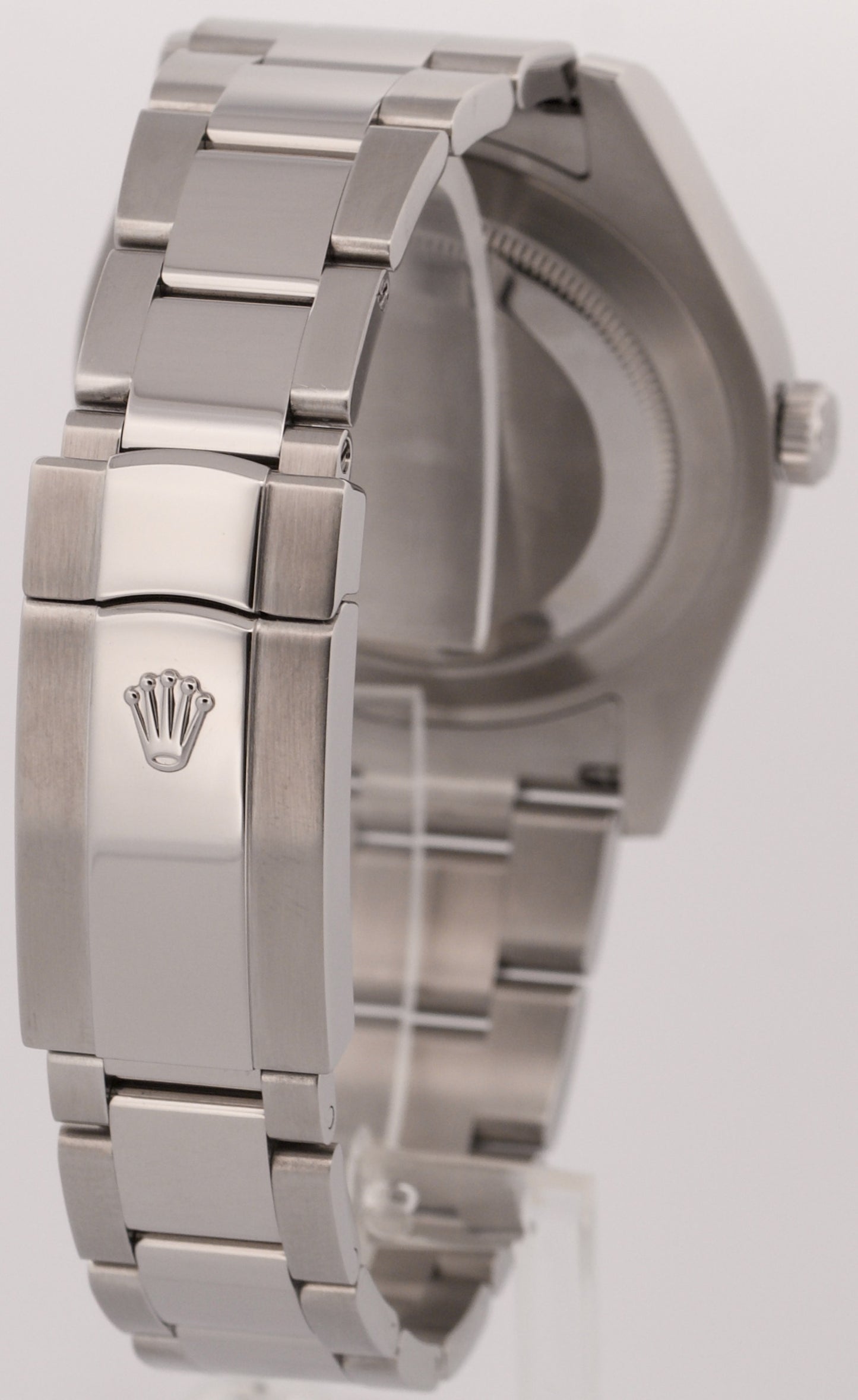 Rolex DateJust II 41mm BLACK Stainless Steel Smooth Oyster Date 116300 Watch