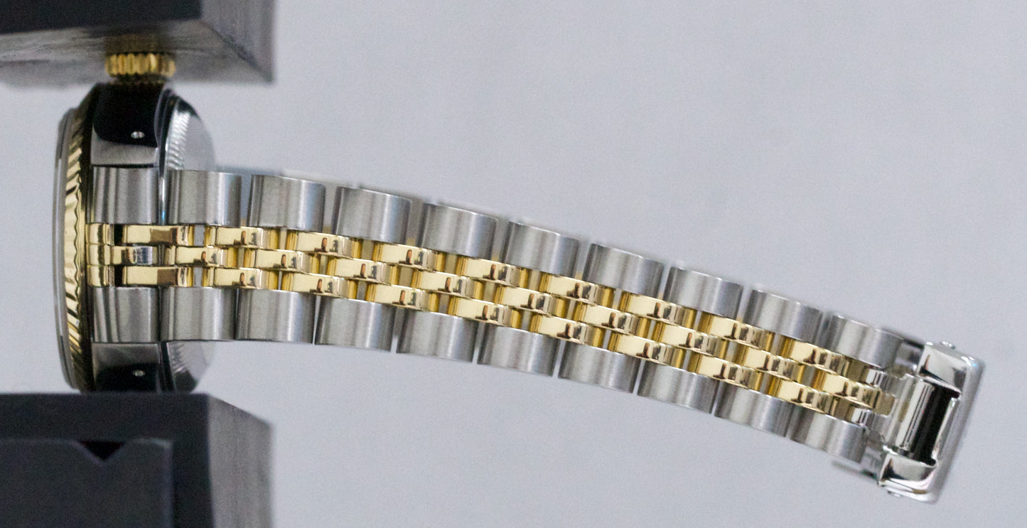 Ladies Rolex DateJust 26mm CHAMPAGNE DIAMOND 18K Yellow Gold Steel JUBILEE 69173