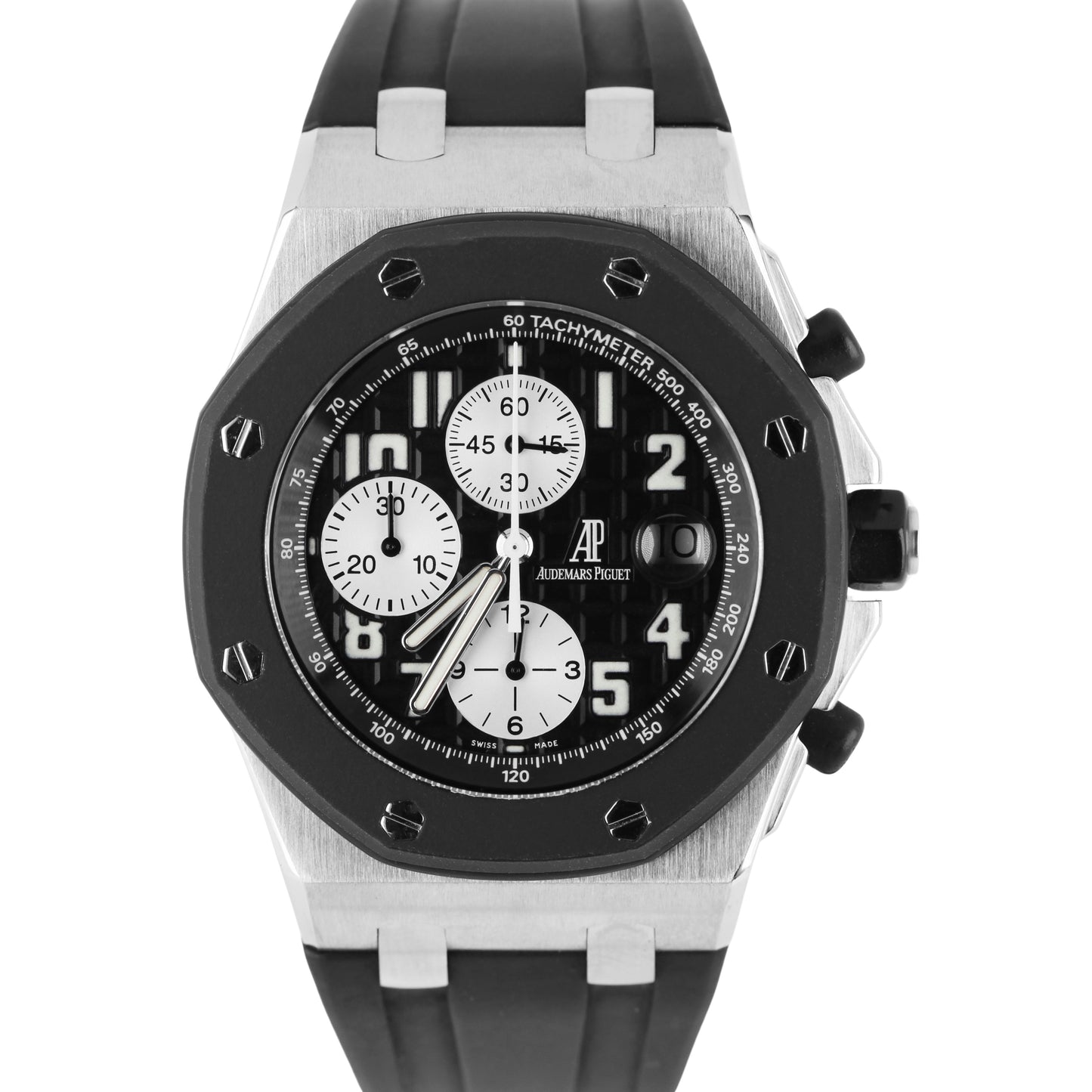 Audemars Piguet Royal Oak Offshore Steel Black 42mm 25940SK Rubber Watch