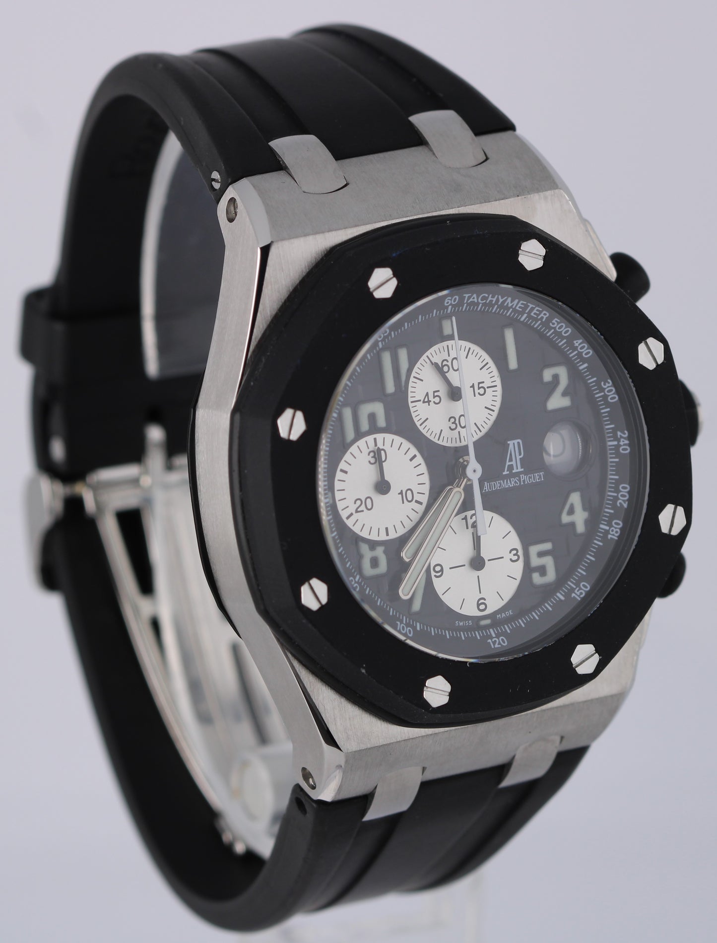 Audemars Piguet Royal Oak Offshore Steel Black 42mm 25940SK Rubber Watch