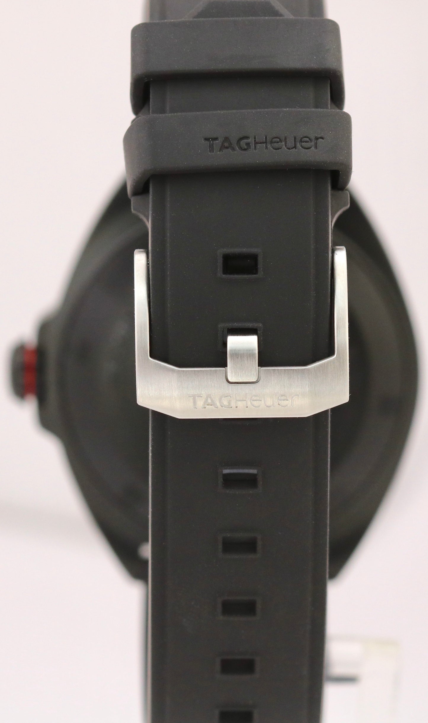 NEW PAPERS Tag Heuer Formula 1 BLACK Steel PVD Rubber 41mm WAZ2115.FT8023 BOX