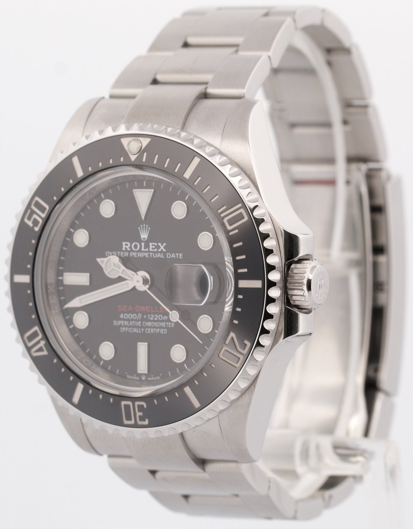 PAPERS Rolex Sea-Dweller 50th-Anniversary BLACK Red 43mm Steel 126600 Watch BOX