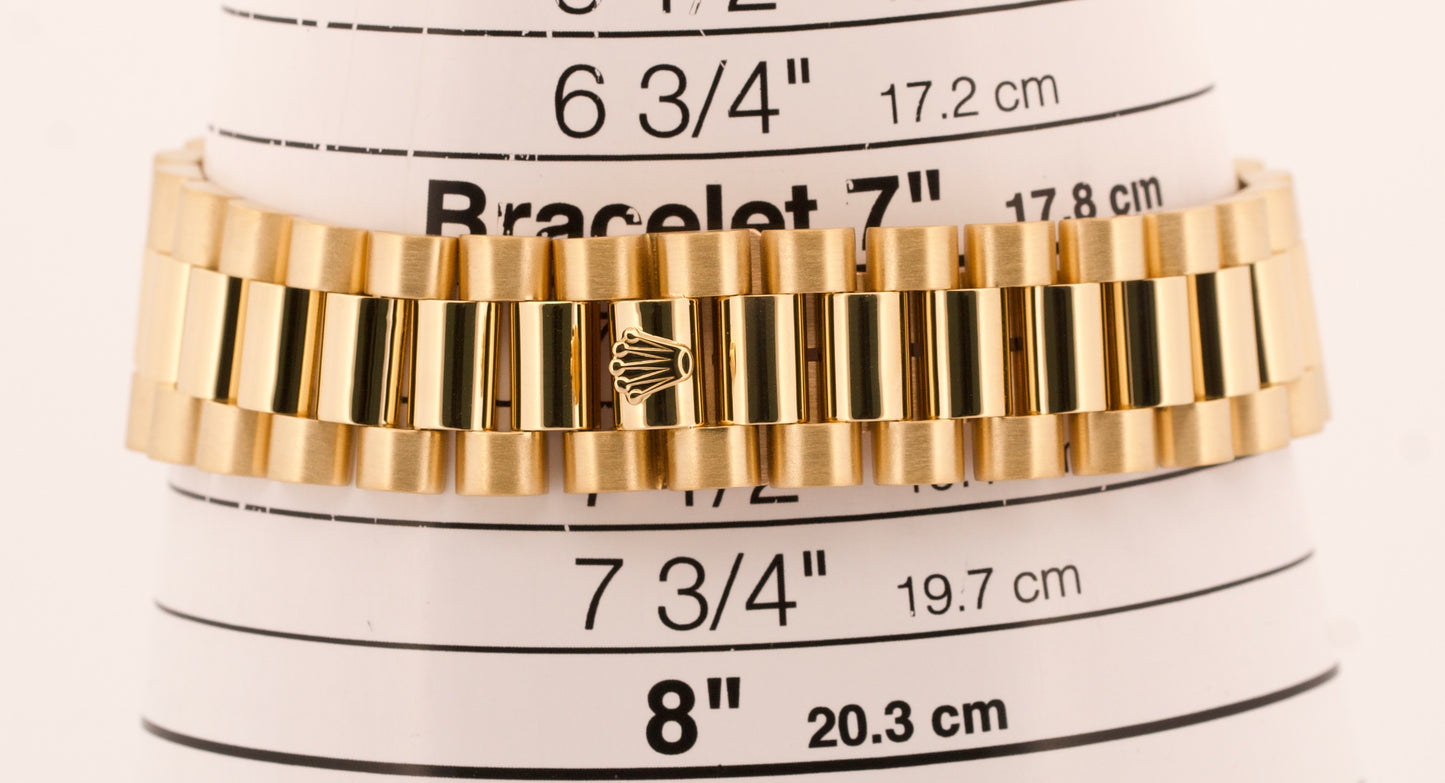 Rolex Day-Date President CHAMPAGNE DIAMOND 36mm 18K Yellow Gold 18238 Watch