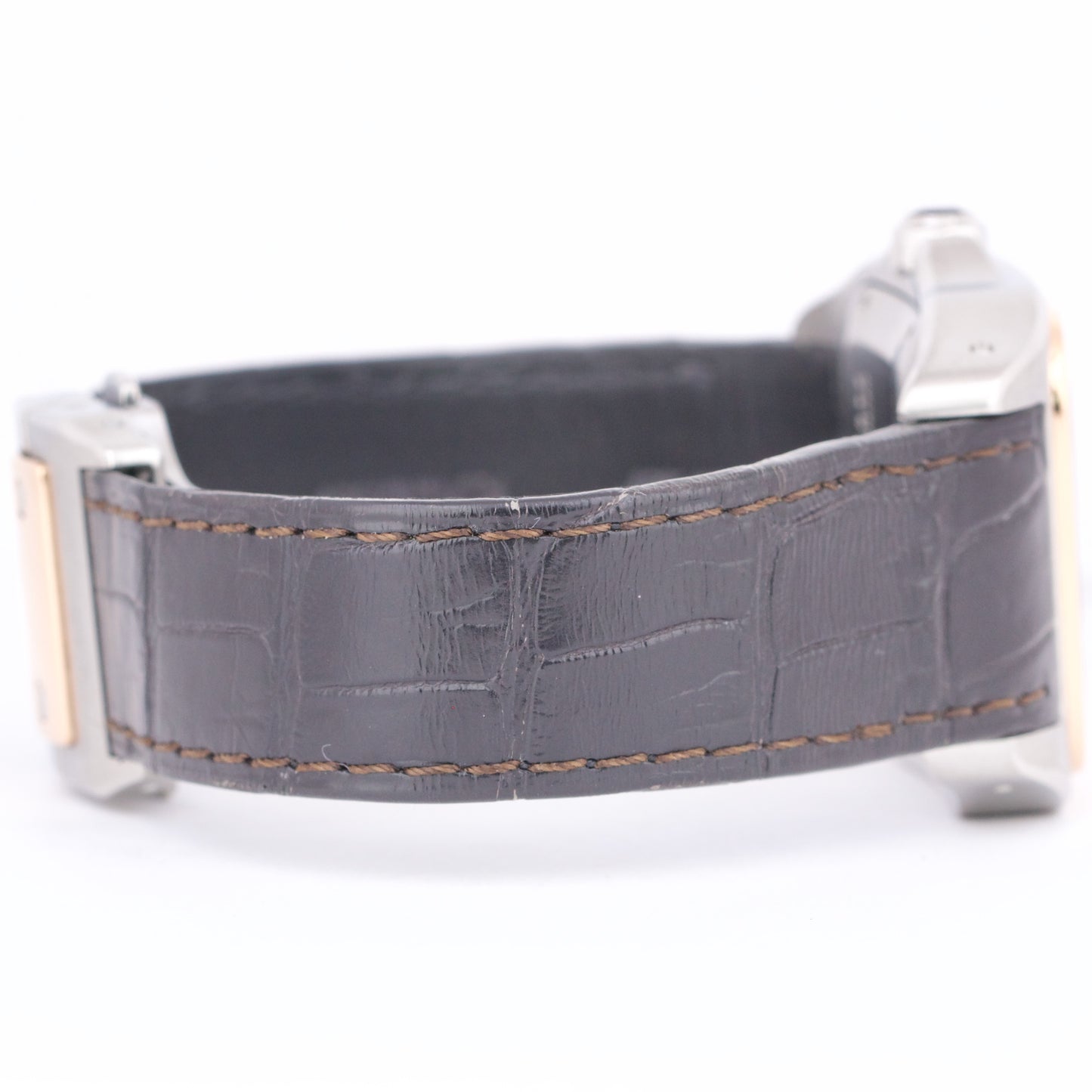 Cartier Santos 100 XL 33x44mm W20072X7 18K Rose Gold Steel Ivory Roman 2878