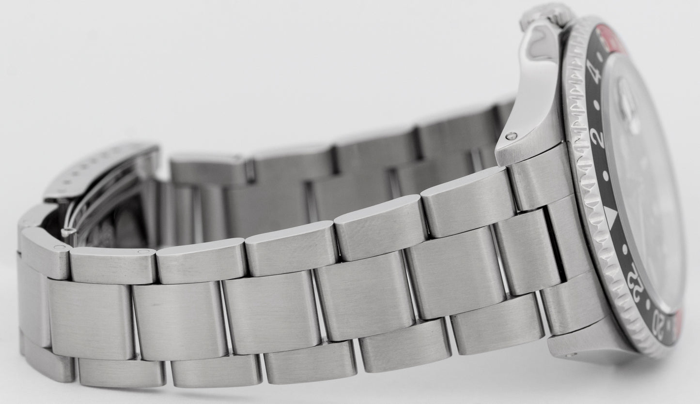 Rolex GMT-Master II 40mm Coke Red Black Stainless Steel Oyster Watch 16710