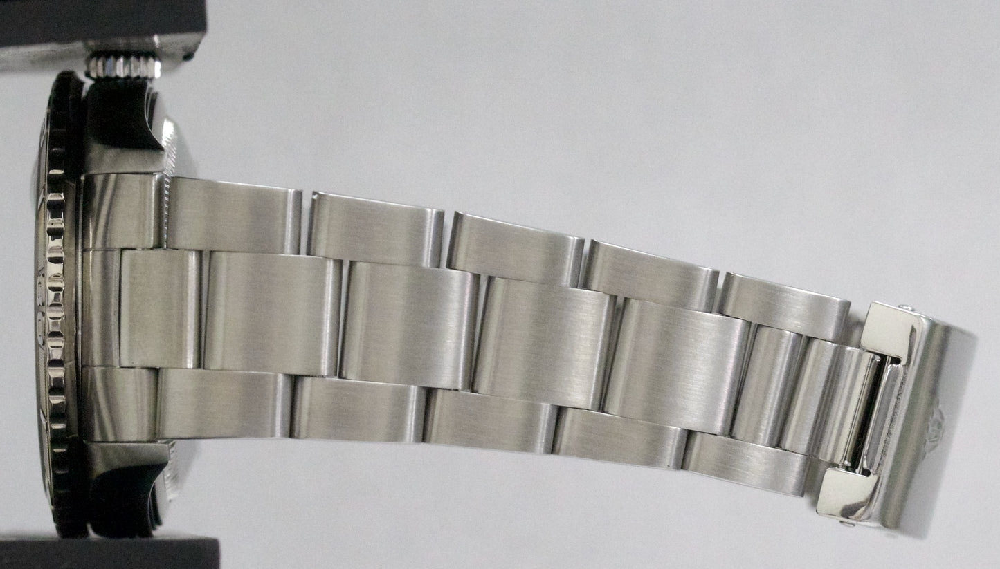 2004 PAPERS Rolex DateJust 36mm BLACK Steel OYSTER Engine-Turned 16264 Watch BOX