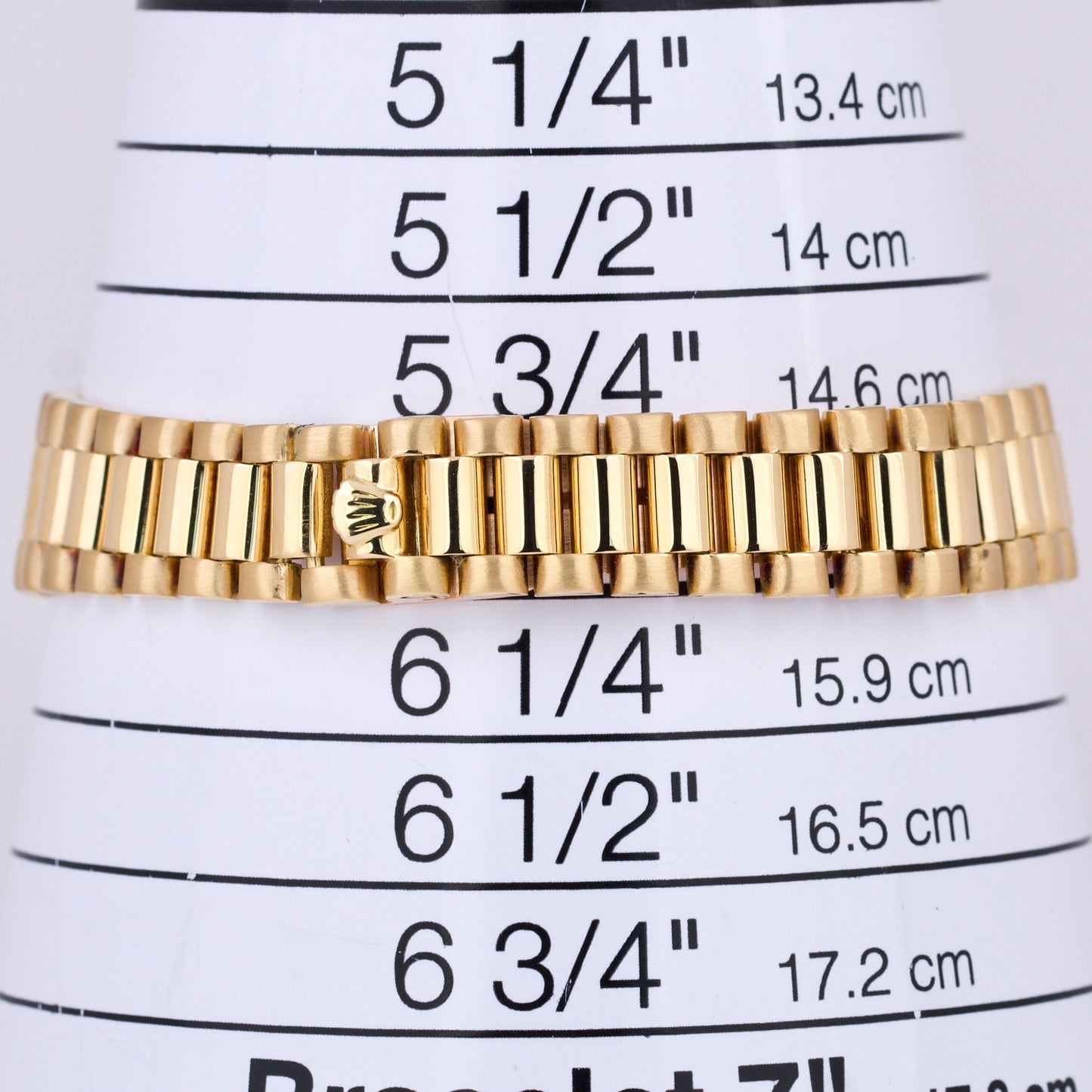 Rolex DateJust President 26mm SILVER LINEN 18K Yellow Gold Fluted Watch 6917