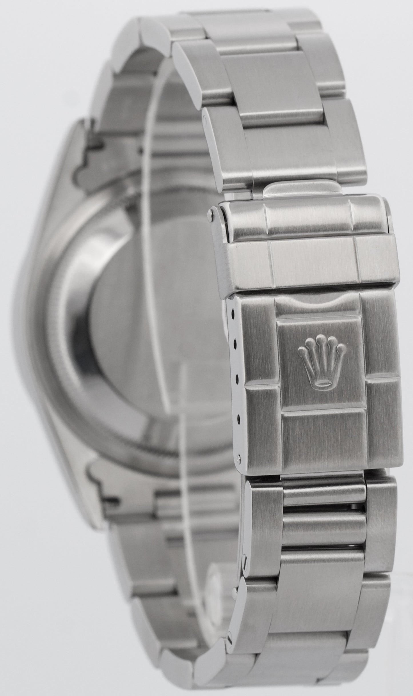 Rolex Explorer I 36mm Black SWISS ONLY Steel Oyster NO-HOLES 3-6-9 Watch 14270
