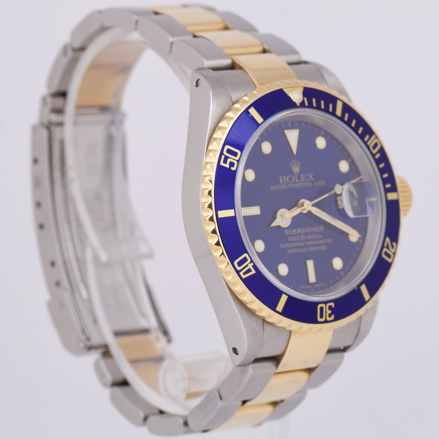 2020 RSC Rolex Submariner Date Blue Two-Tone Gold Stainless Steel 40mm 16613 BOX