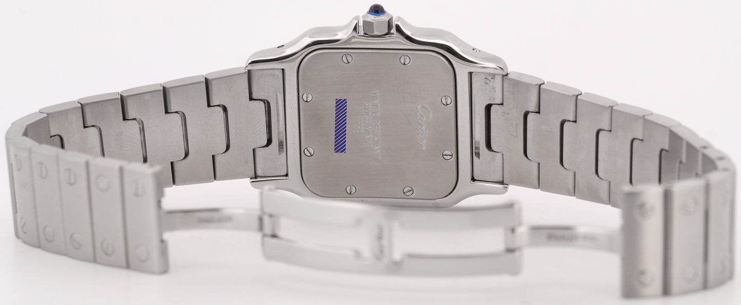 Ladies Cartier Santos Galbee WHITE Quartz 29mm Stainless Steel 1564 W20060D6
