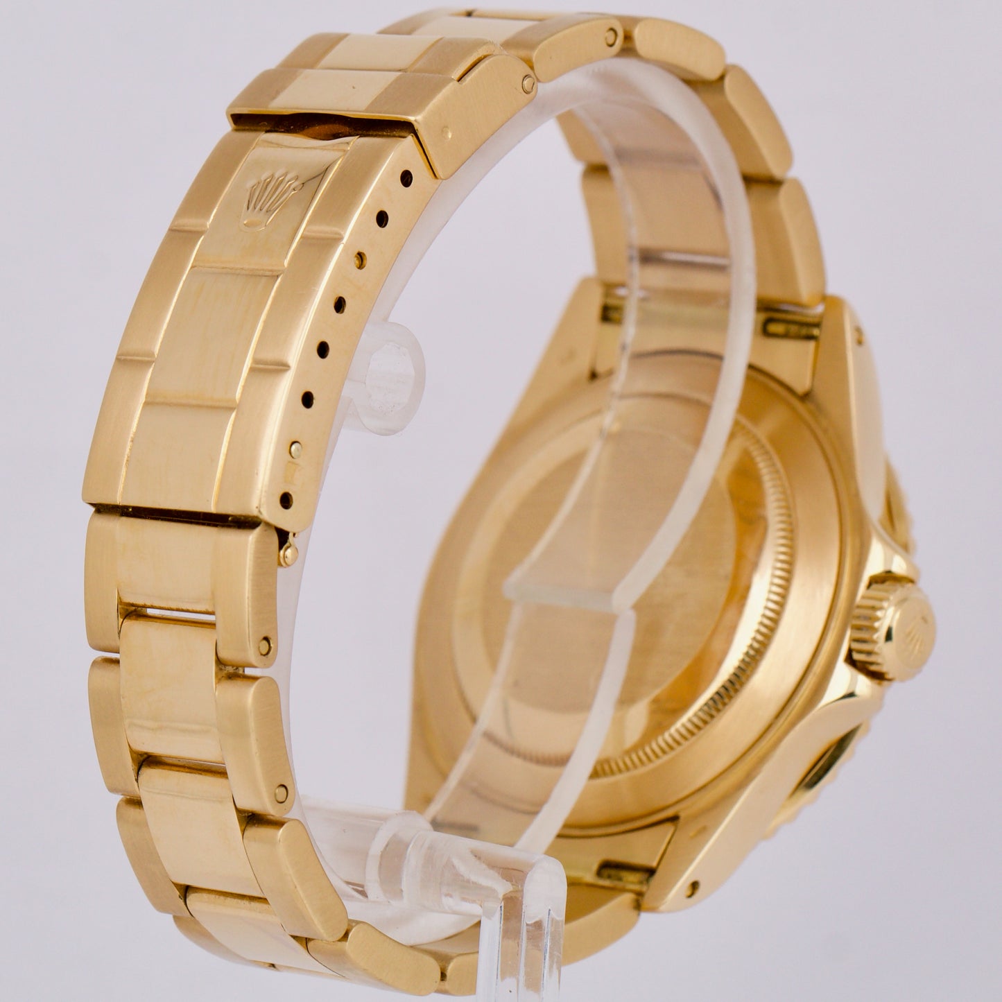 Rolex Submariner Date BLUE 18K Yellow Gold 40mm Oyster Automatic 16618 Watch