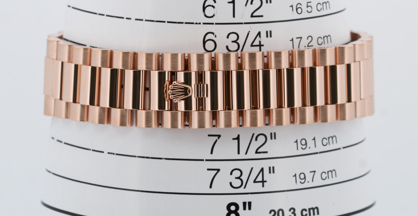 PAPERS Rolex Day-Date President 40mm CHOCOLATE ROMAN Brown 18K Gold 228235 BOX