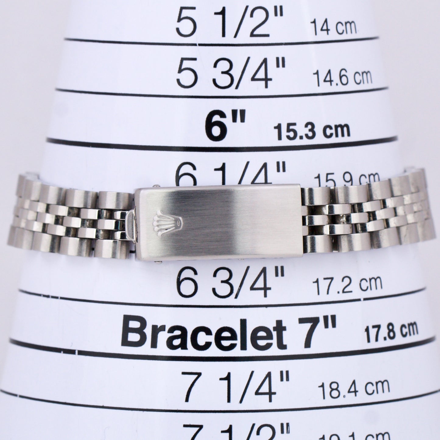 Rolex DateJust 26mm BLUE DIAMOND DIAL 18K White Gold Steel Fluted Jubilee 69174