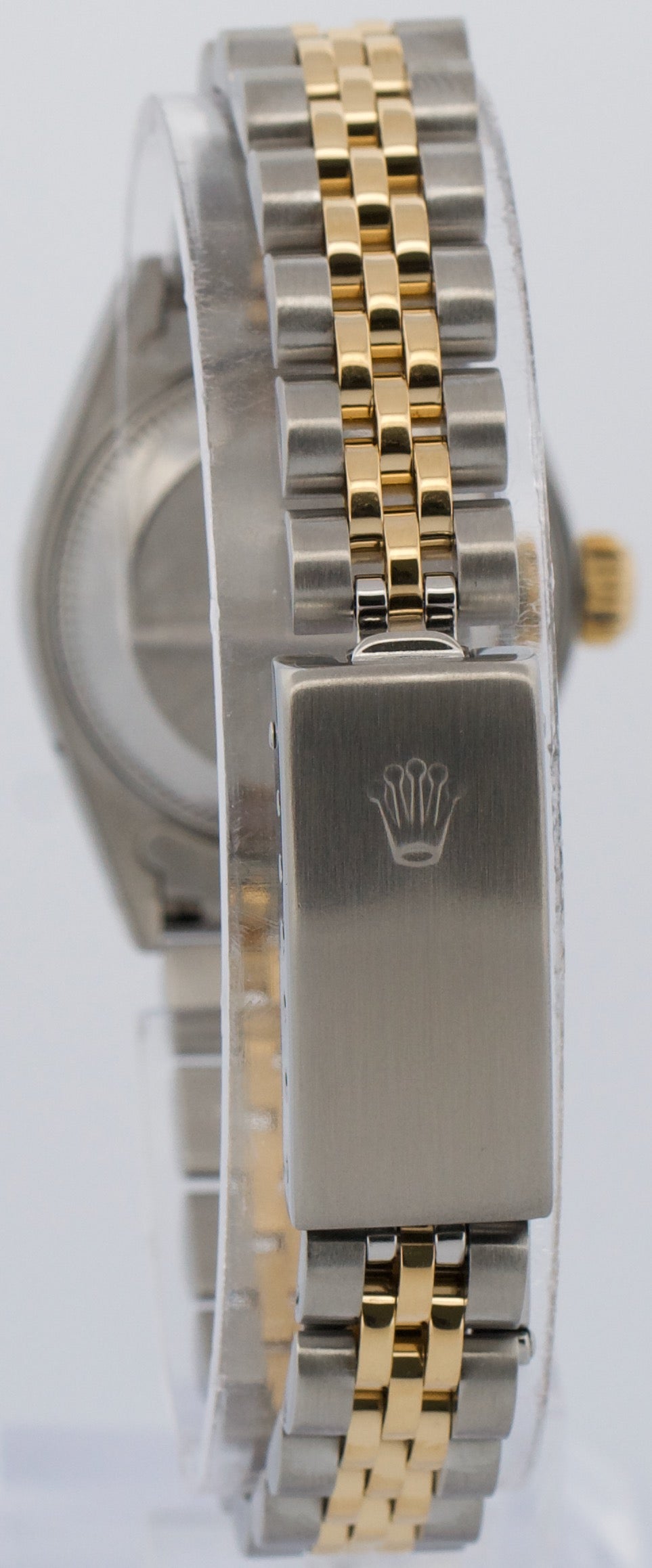 Ladies Rolex DateJust 26mm CHAMPAGNE 18K Yellow Gold Steel JUBILEE Fluted 69173