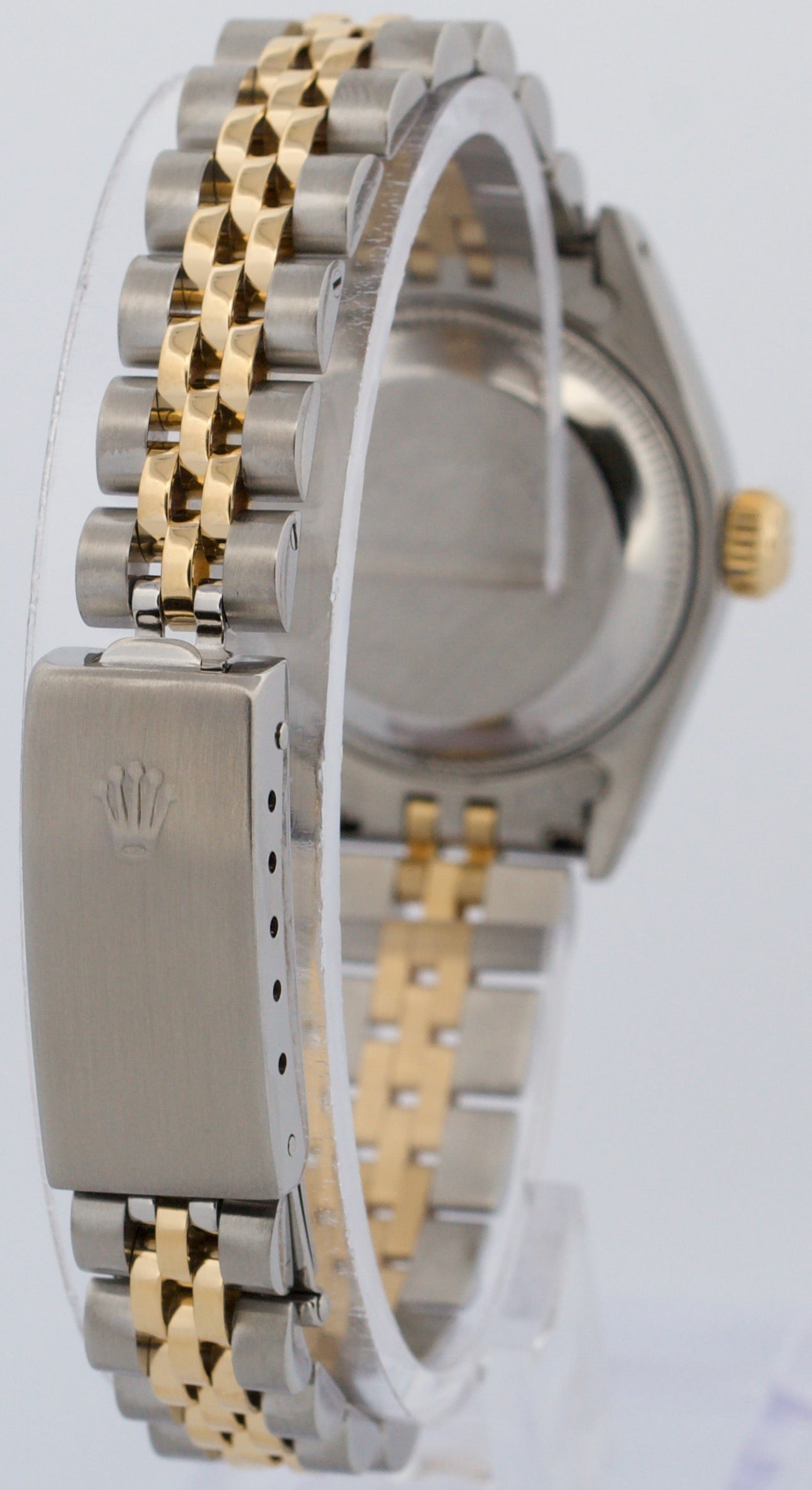Ladies Rolex DateJust 26mm CHAMPAGNE 18K Yellow Gold Steel JUBILEE Fluted 69173