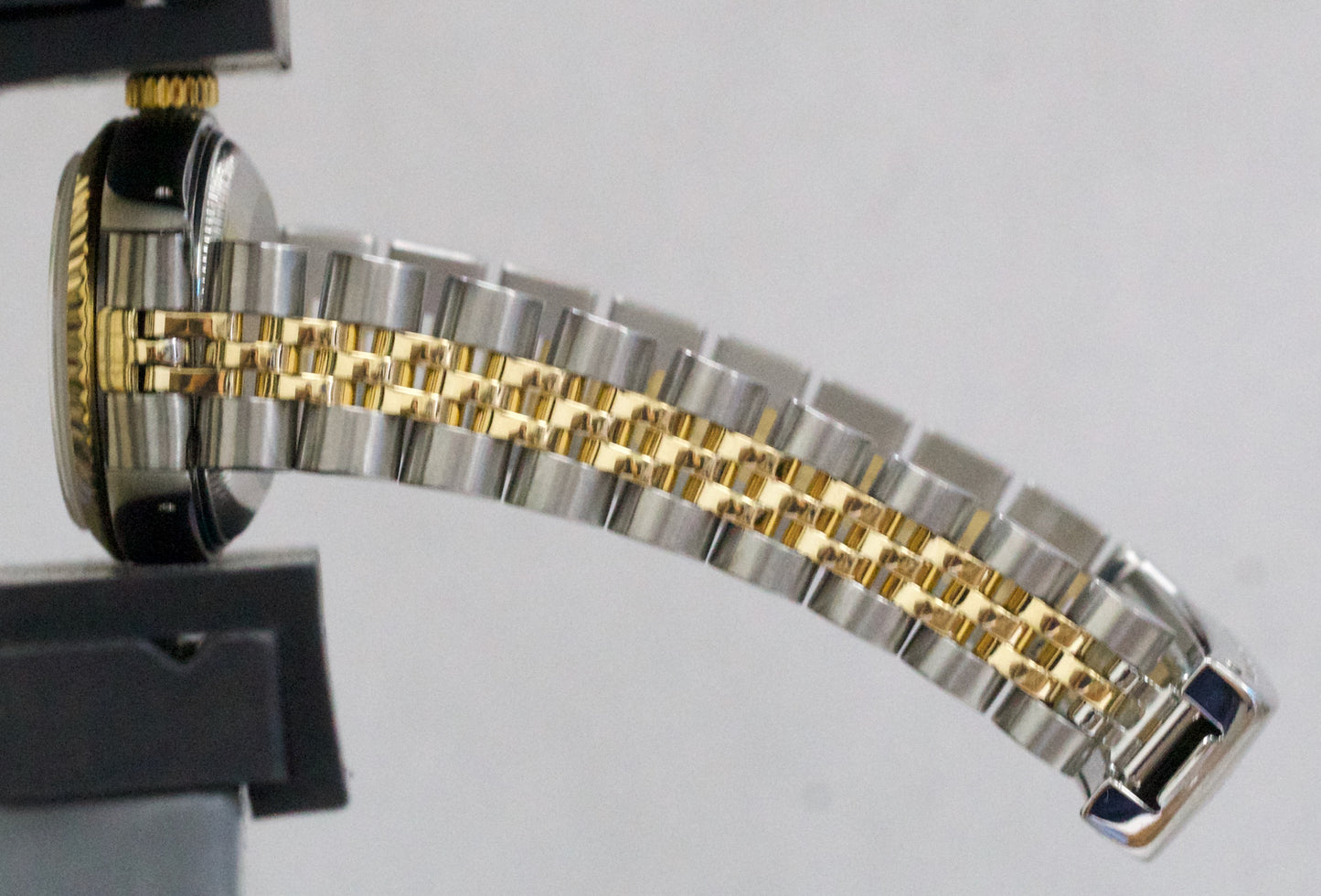 Ladies Rolex DateJust 26mm CHAMPAGNE 18K Yellow Gold Steel JUBILEE Fluted 69173