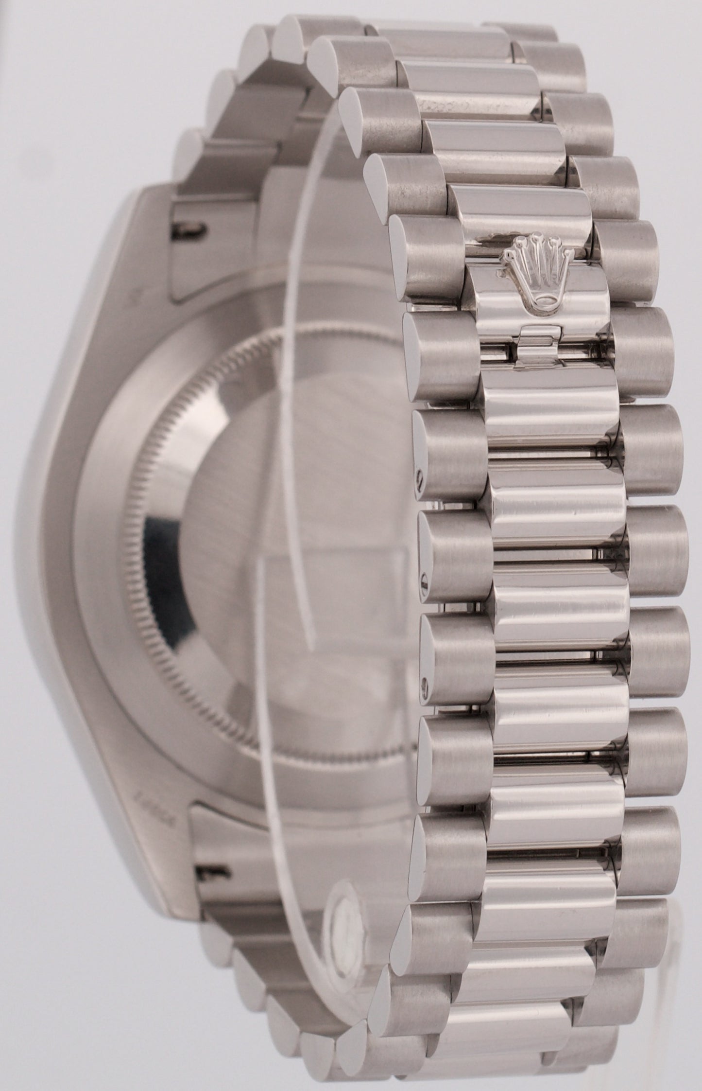 Rolex Day-Date Presidential 41mm 950 PLATINUM DIAMOND Blue Glacier 218206 BOX