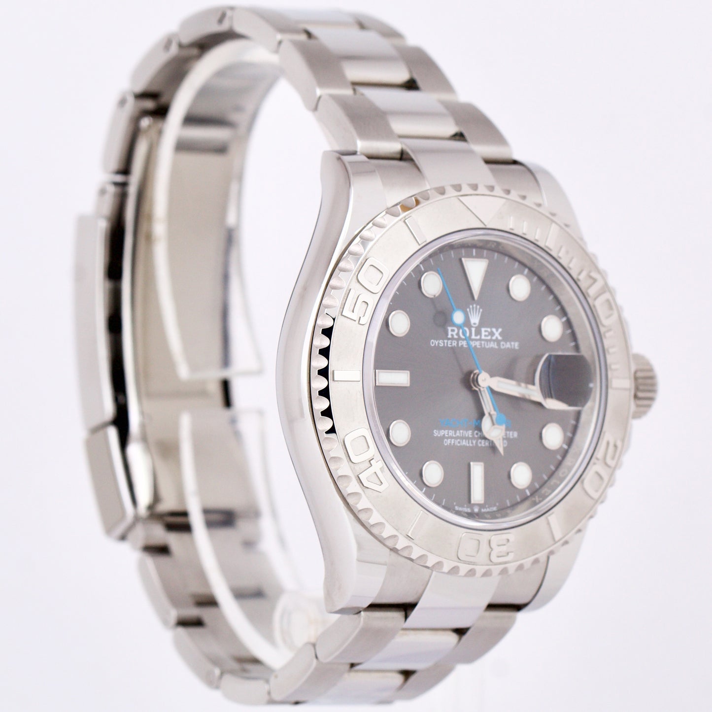 PAPERS Rolex Yacht-Master 40mm Dark Rhodium 126622 Stainless Steel Date B+P