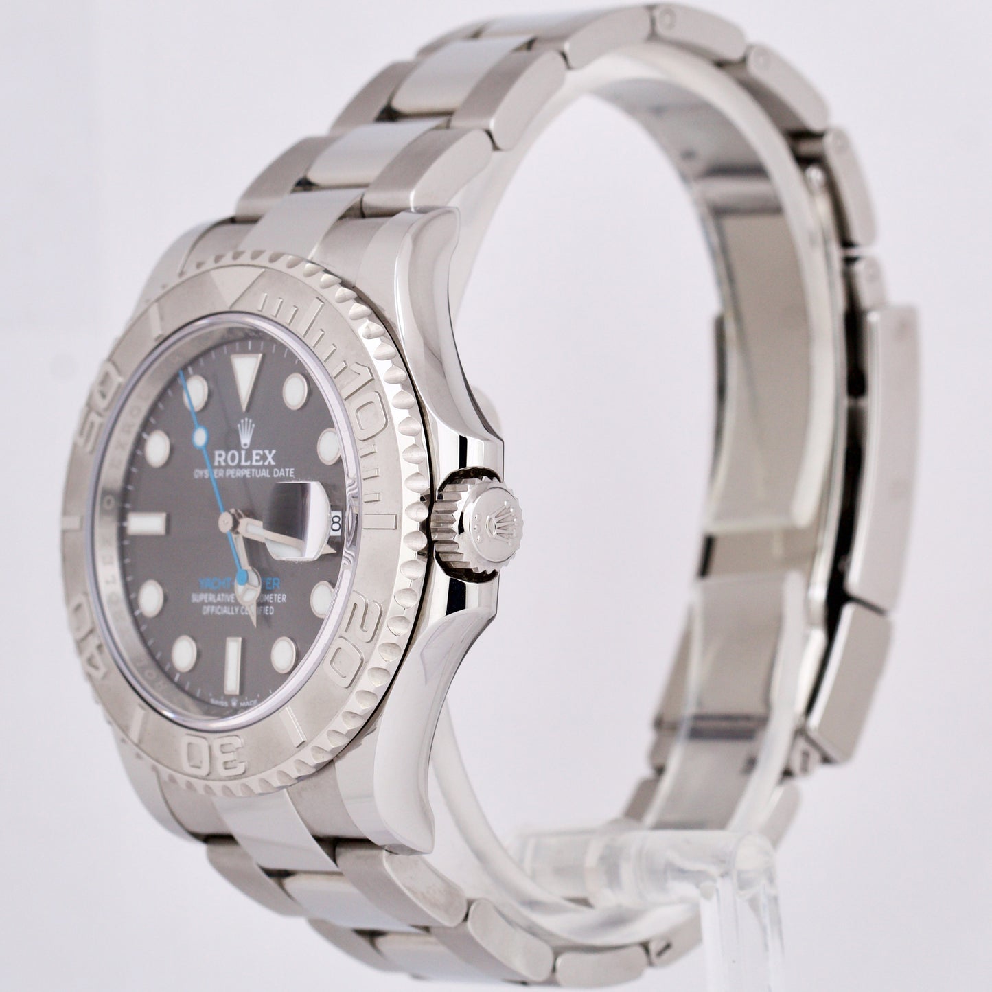 PAPERS Rolex Yacht-Master 40mm Dark Rhodium 126622 Stainless Steel Date B+P
