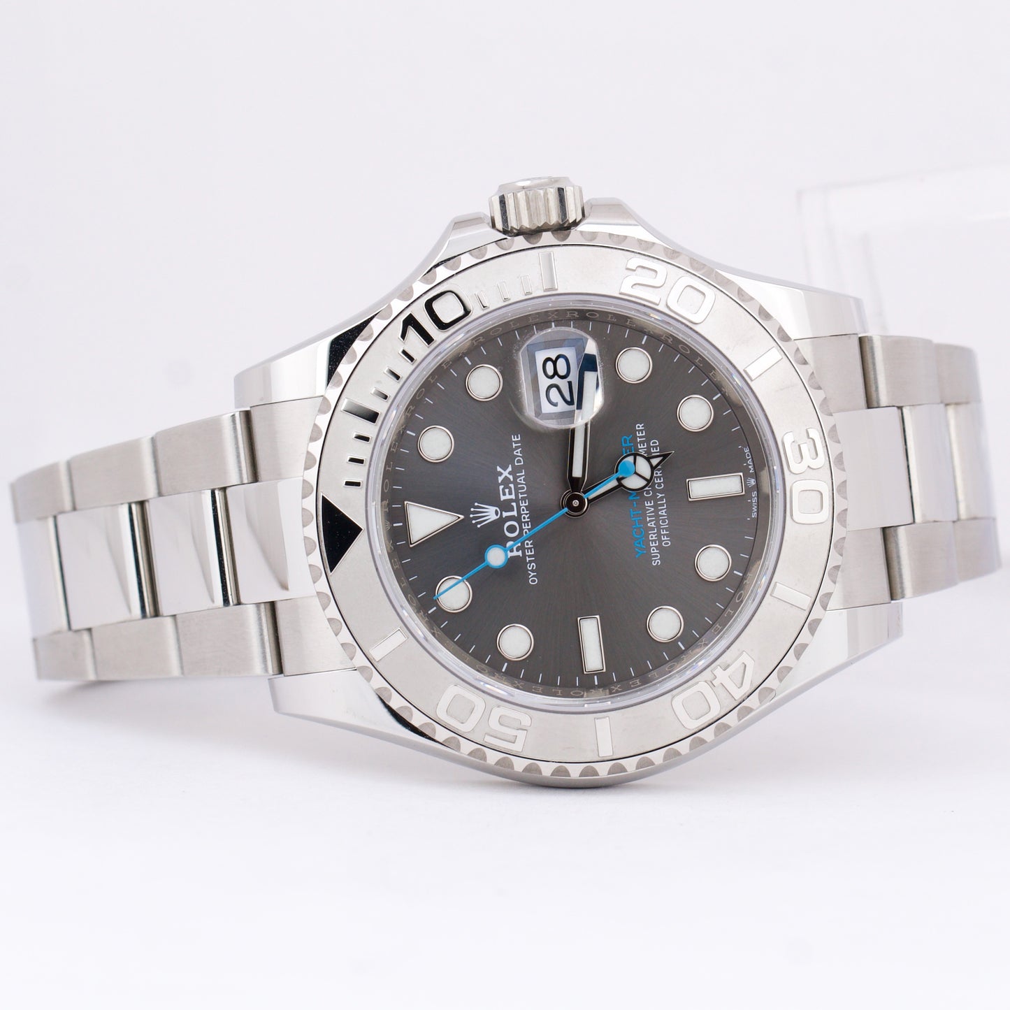 PAPERS Rolex Yacht-Master 40mm Dark Rhodium 126622 Stainless Steel Date B+P