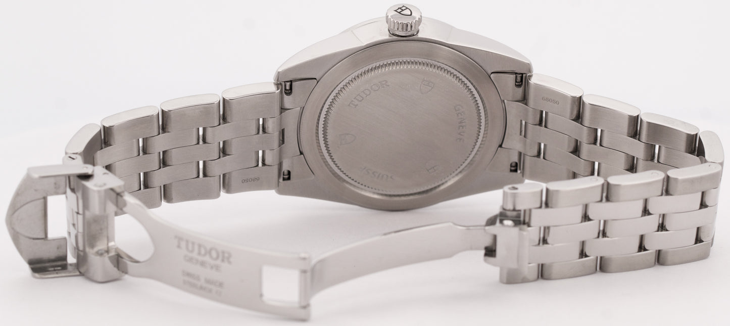 MINT PAPERS Tudor Glamour Date 36mm SILVER Stainless Steel 55000 Watch BOX