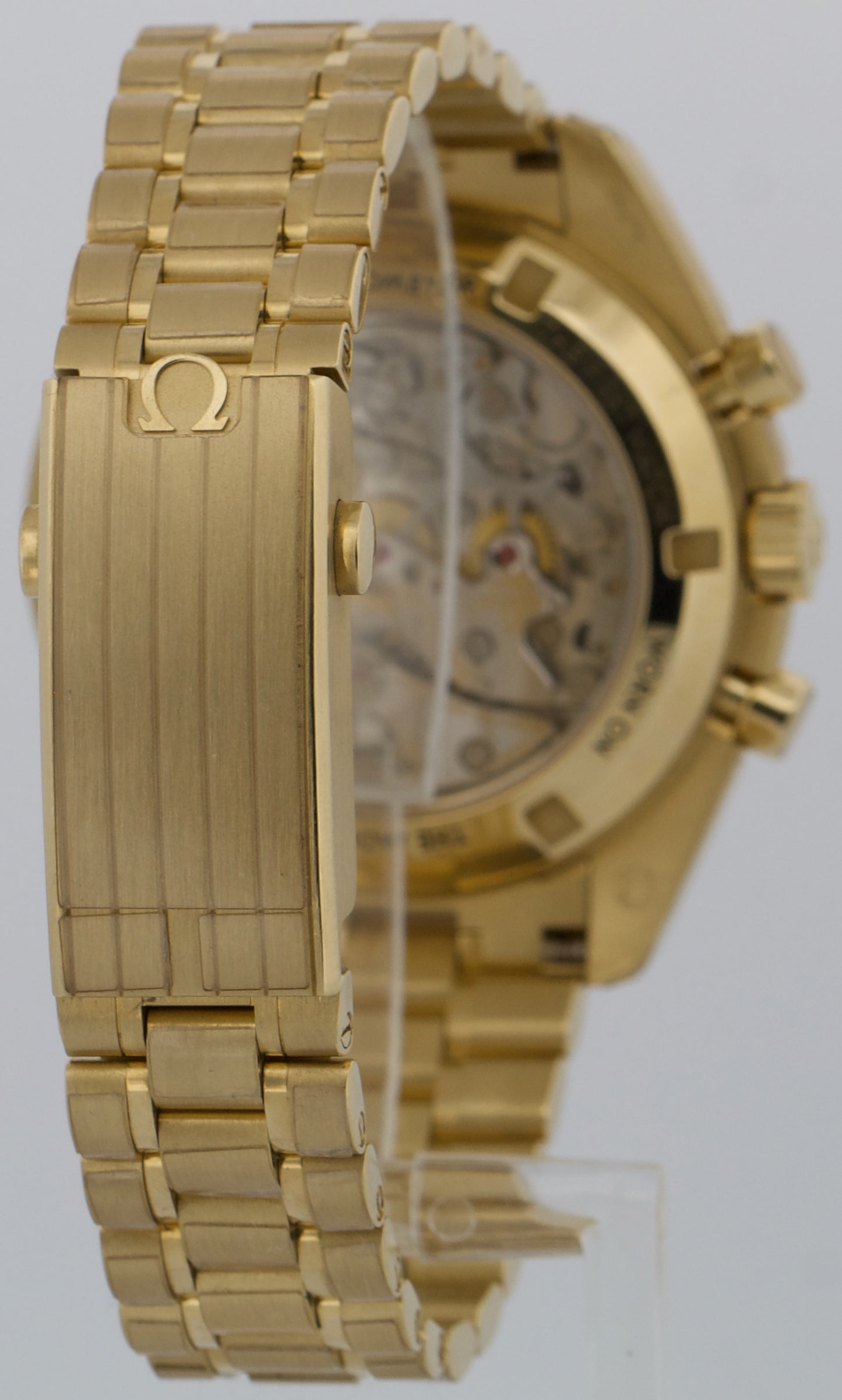 2023 PAPERS Omega Speedmaster GREEN Moonshine 18K Gold 310.60.42.50.10.001 BOX