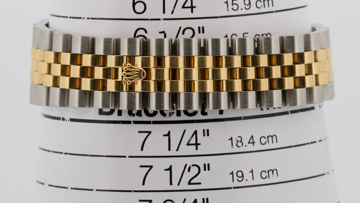 Unpolished Rolex DateJust 116263 Turn-O-Graph 36mm Slate 18K Jubilee Box Papers