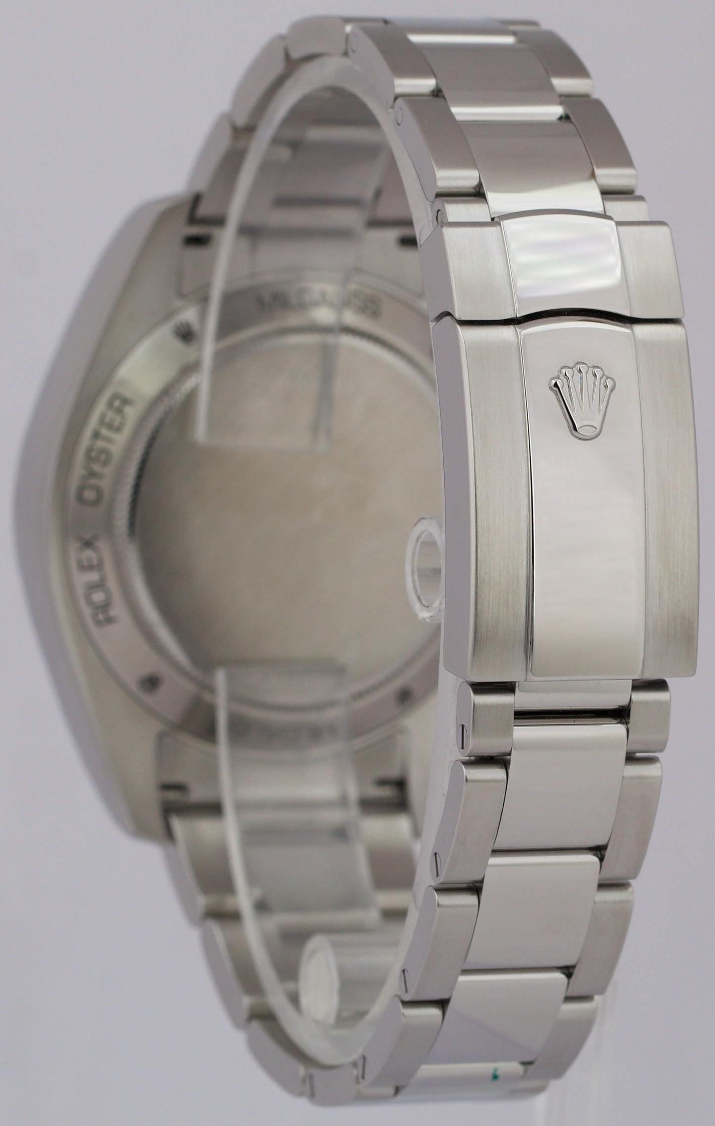 2014 MINT PAPERS Rolex Milgauss Black Orange 40mm 116400 Stainless Watch BOX