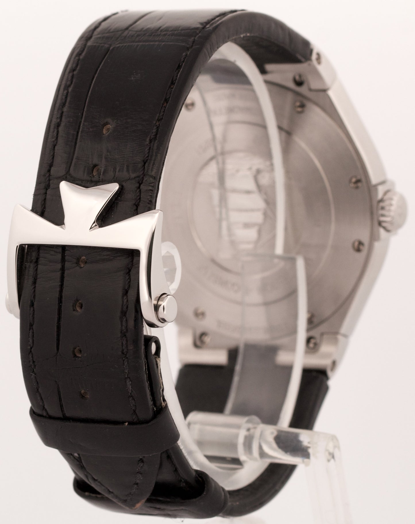 Vacheron Constantin Overseas Stainless Steel GRAY 42mm 47040 Leather Watch