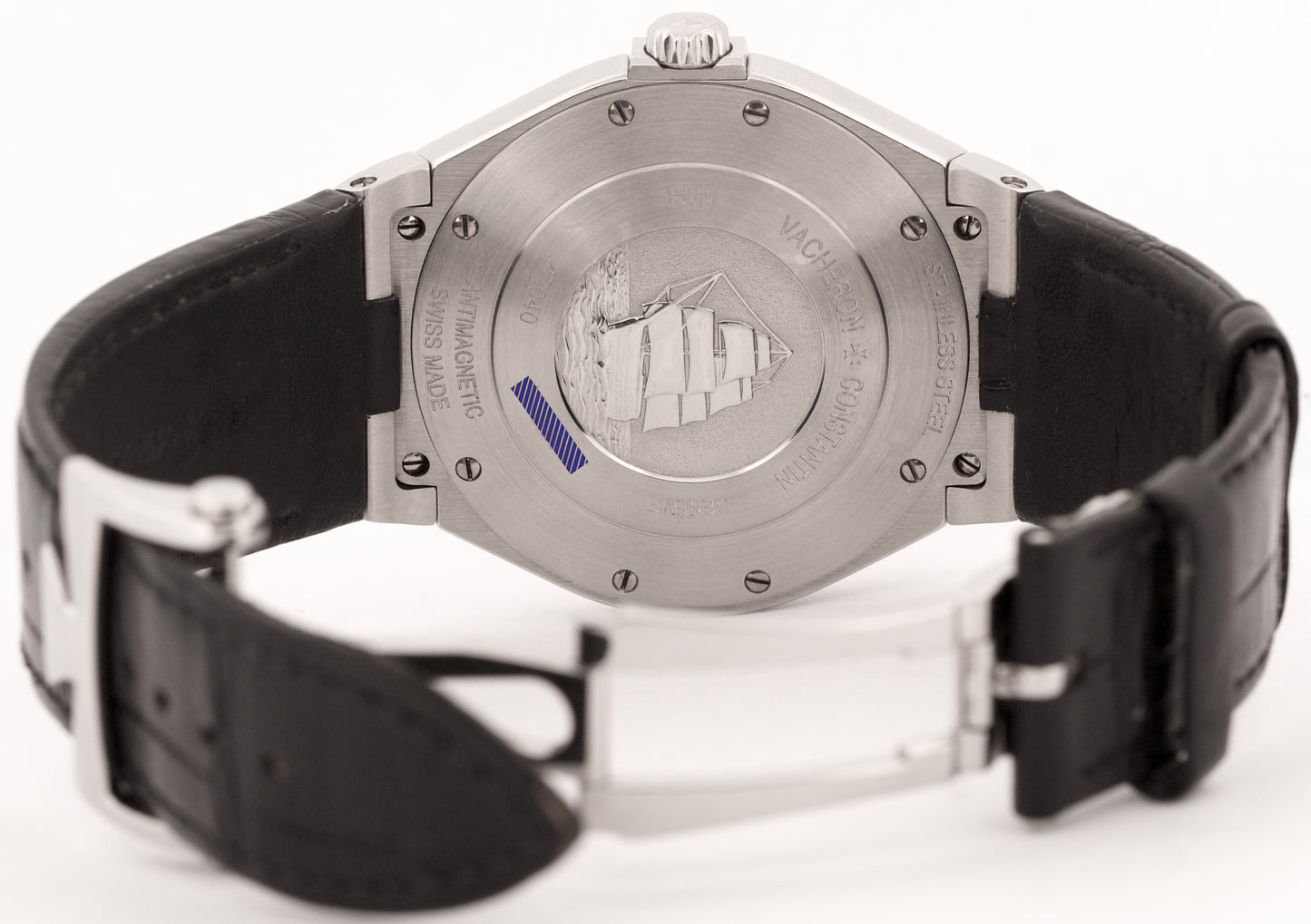 Vacheron Constantin Overseas Stainless Steel GRAY 42mm 47040 Leather Watch