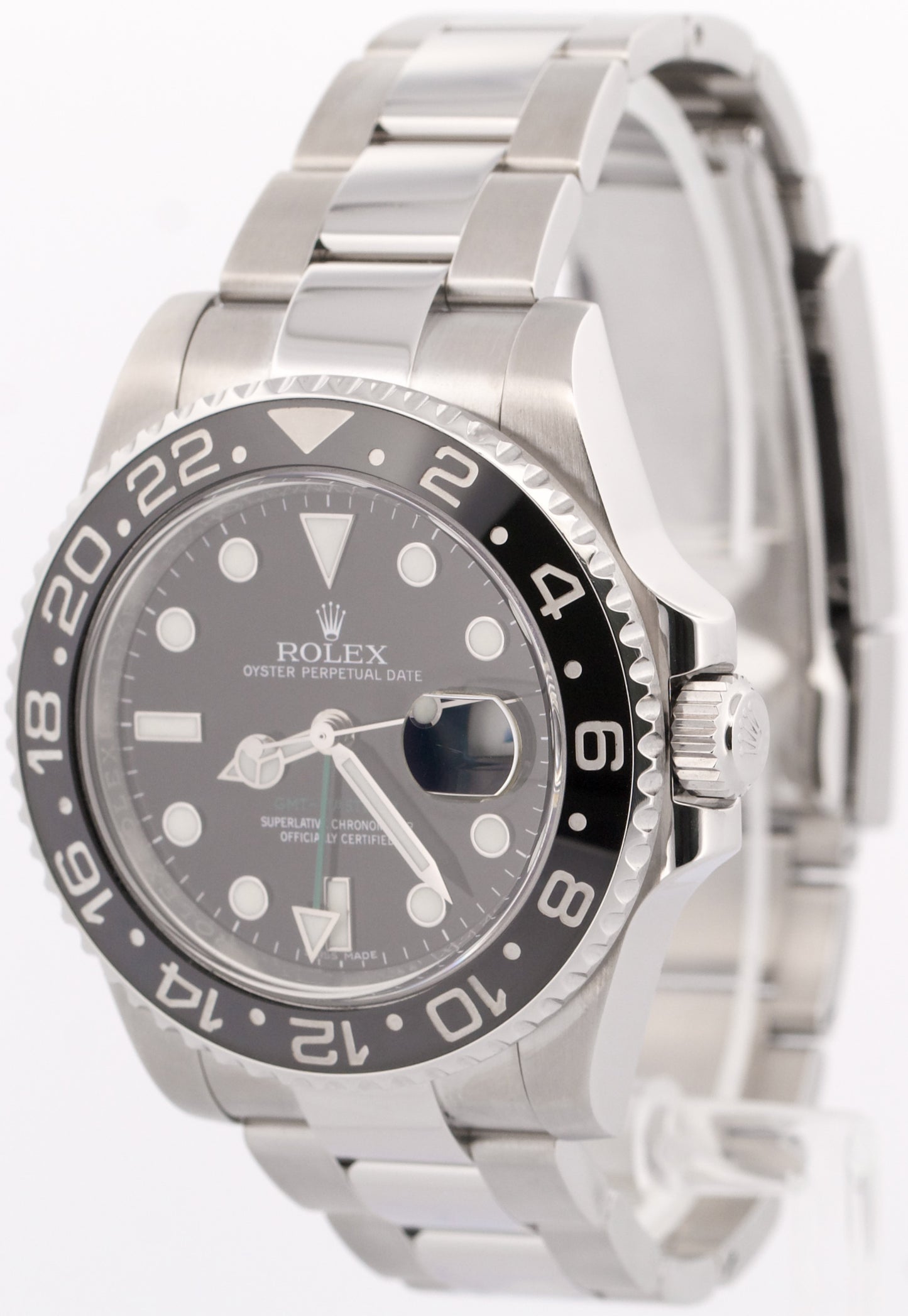 Rolex GMT-Master II BLACK Green Stainless RANDOM SERIAL Ceramic 40mm 116710 LN