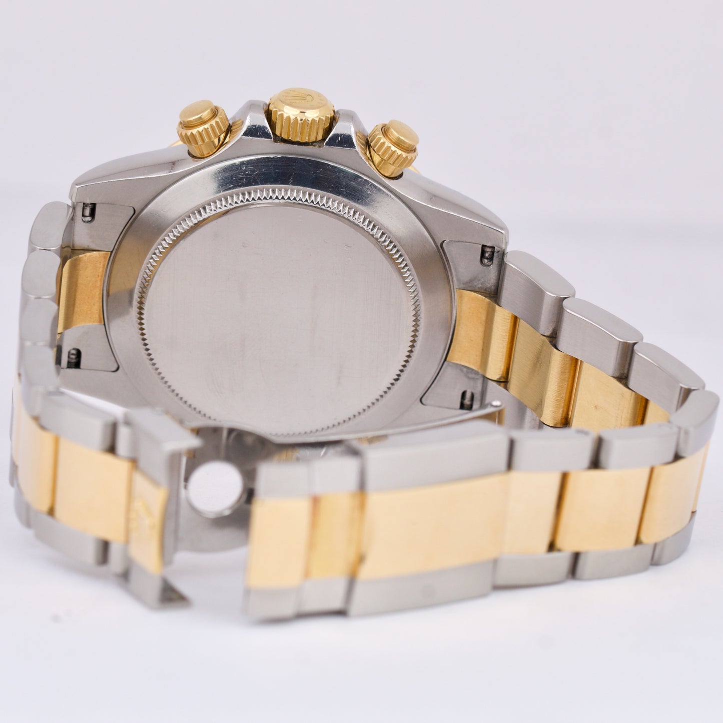UNPOLISHED Rolex Daytona Cosmograph 40mm SLATE 18K Gold Steel REHAUT 116523
