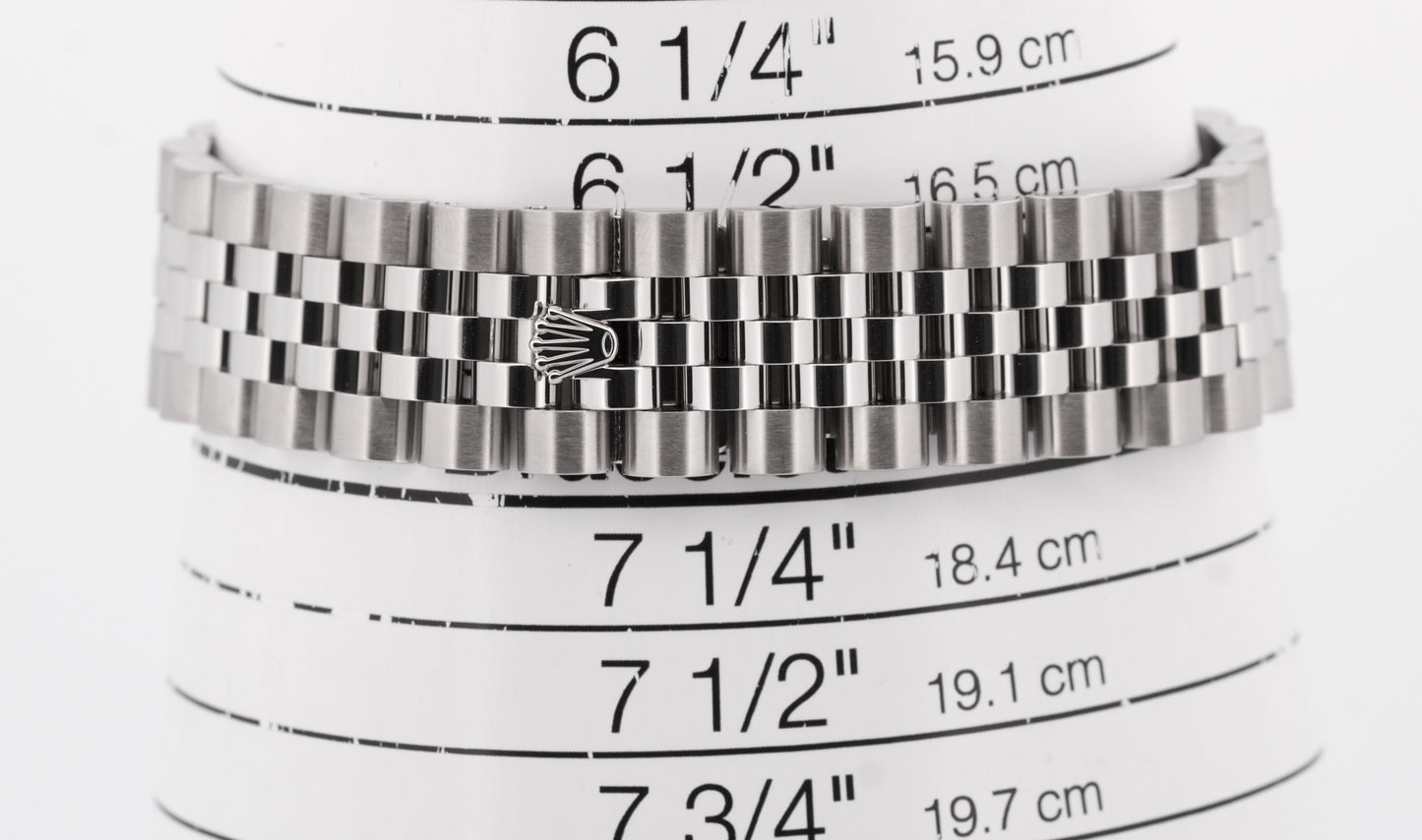 Rolex DateJust SILVER JUBILEE DIAMOND 36mm 18K White Gold Steel 116234 Watch