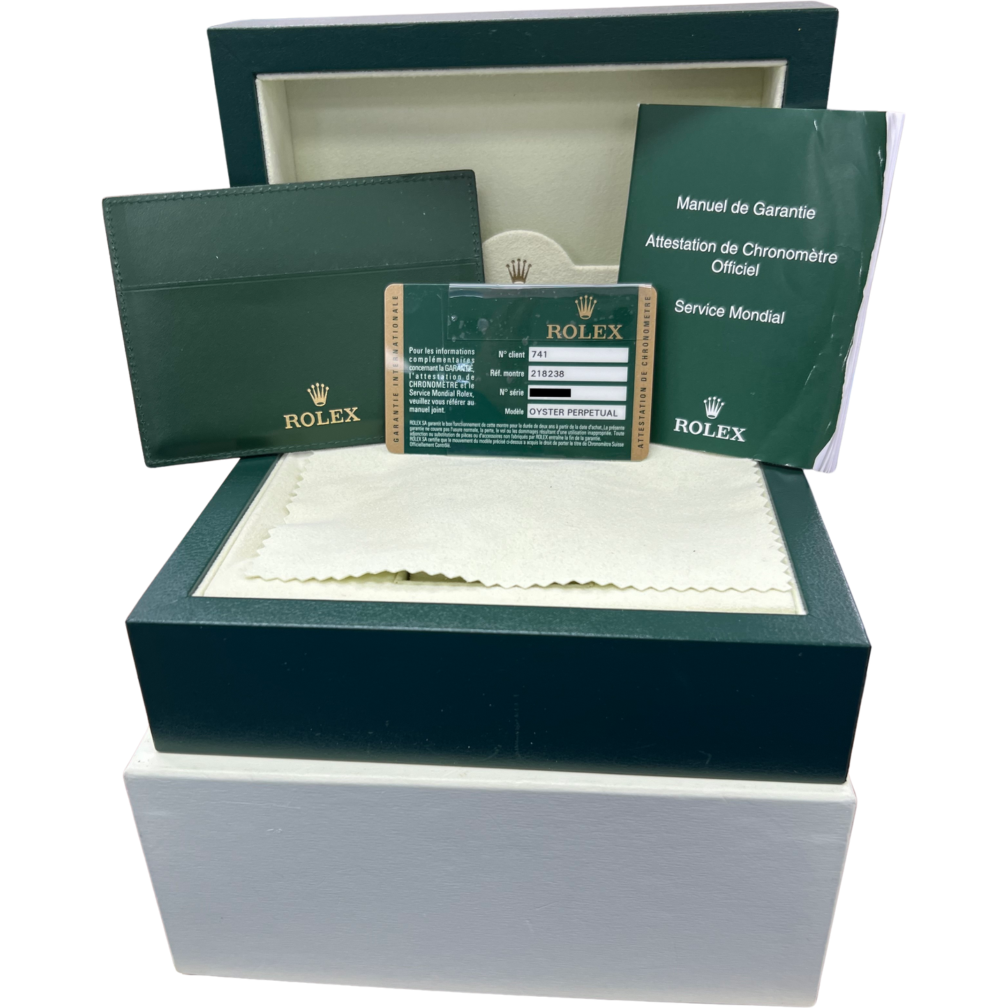 MINT PAPERS Rolex Day-Date II 41mm Champagne 18K Yellow Gold Watch 218238 BOX