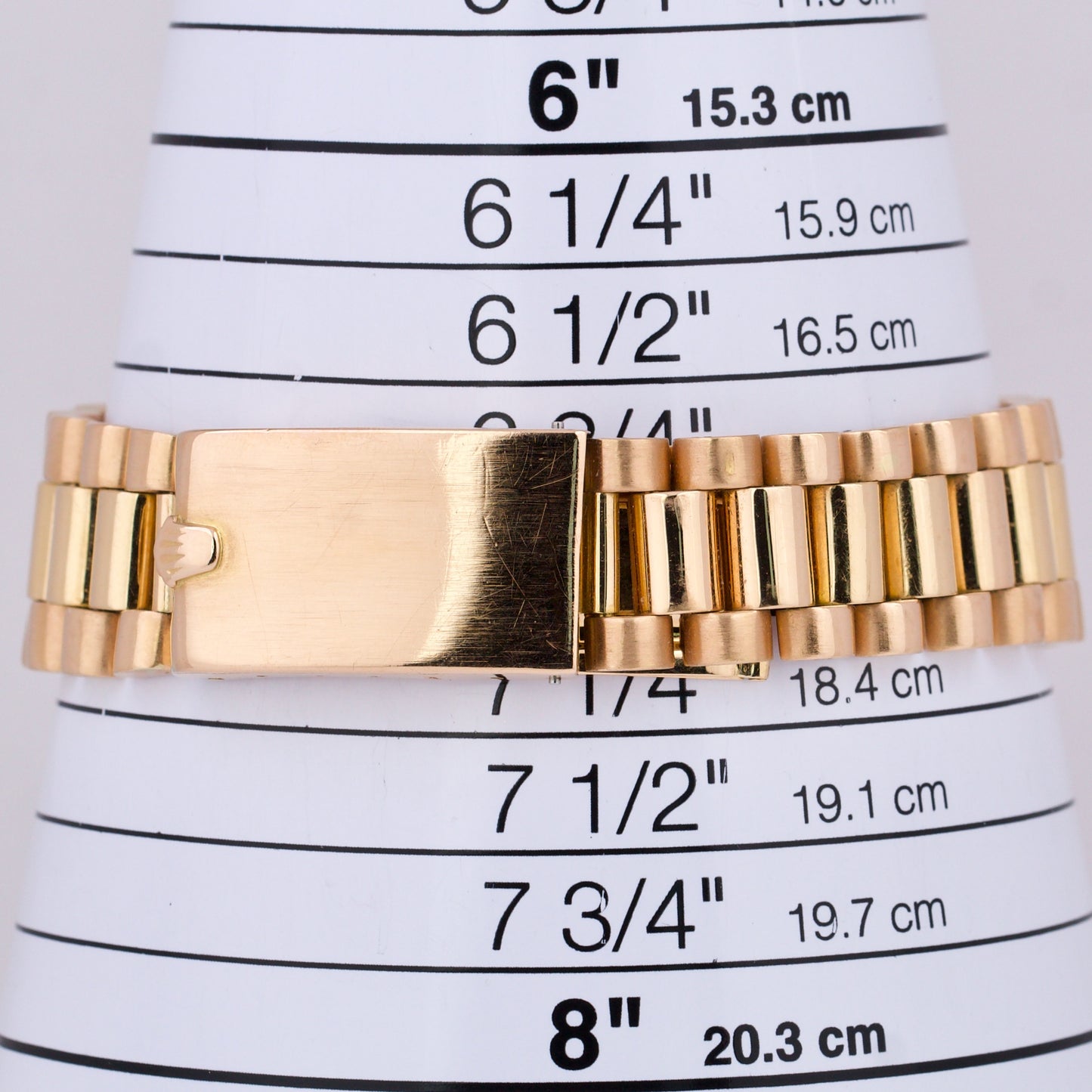 VINTAGE Rolex Day-Date President SILVER 36mm 18K Rose Gold Fluted Watch 1803